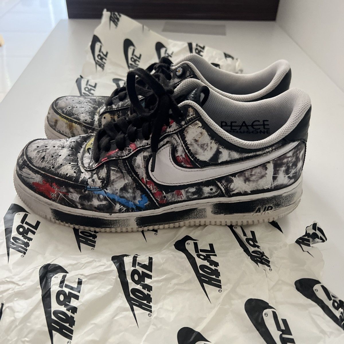 Nike G-Dragon x Nike Air Force 1 '07 'Para-Noise' Size US 11.5 / EU 44-45 - 9 Thumbnail