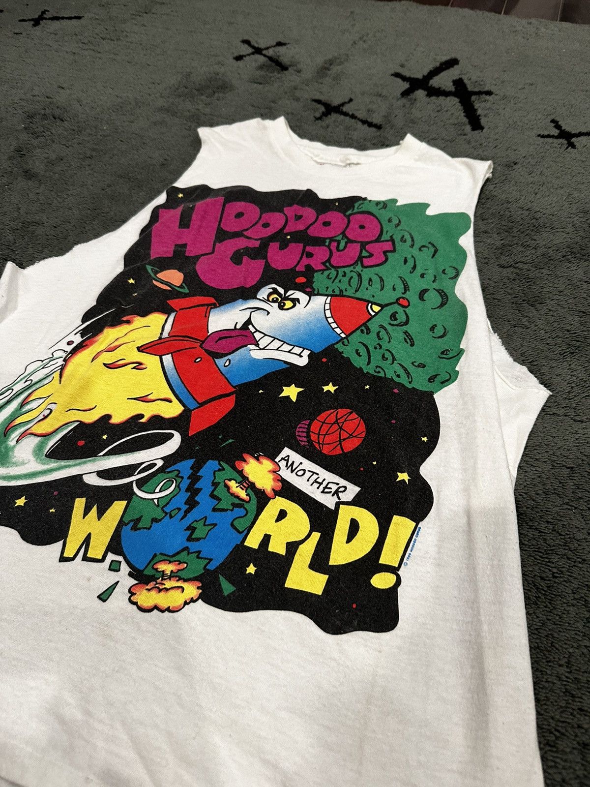 Band Tees × Vintage SUPER RARE! 1989 Hoodoo Gurus “another world” Tank Top Size US L / EU 52-54 / 3 - 3 Thumbnail