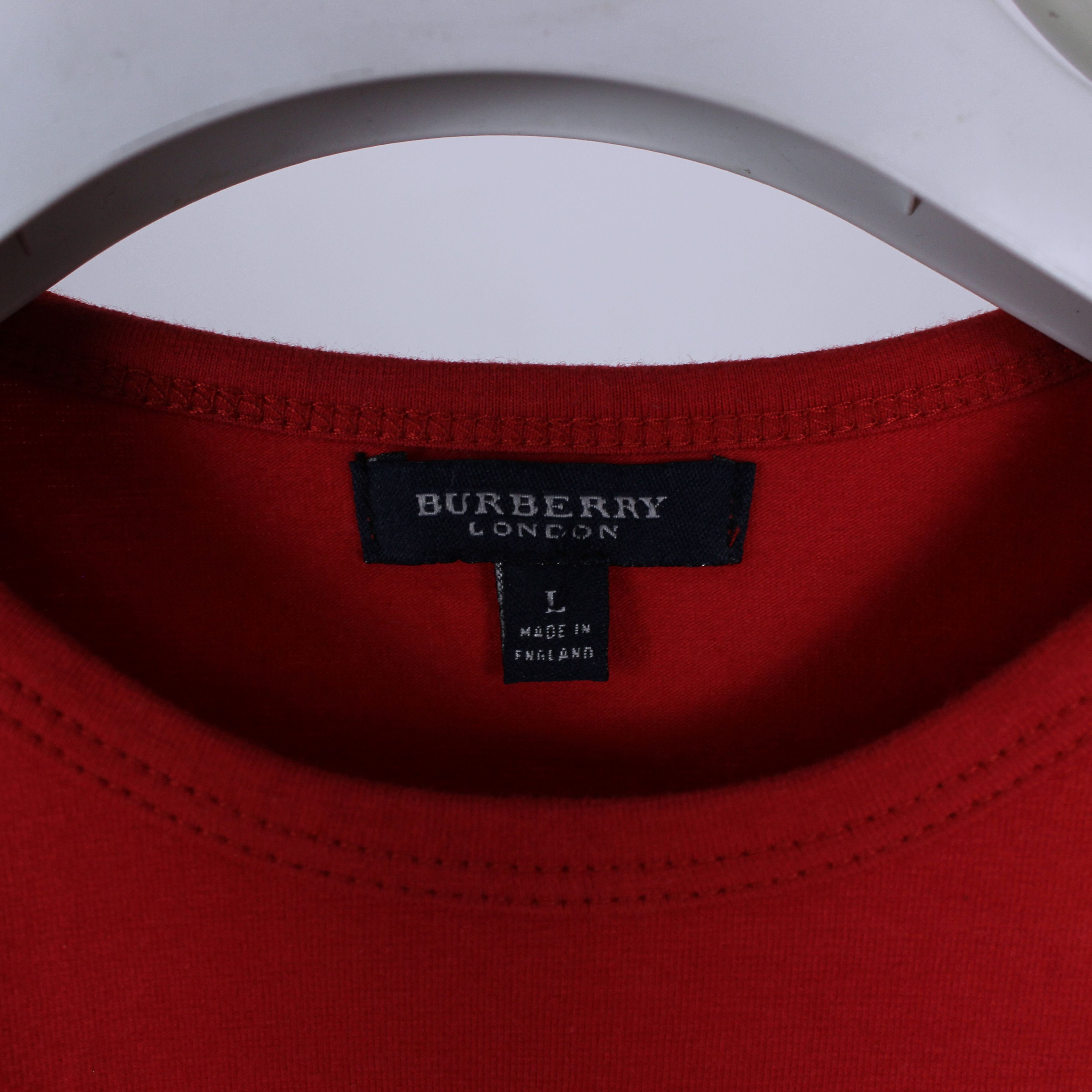 Burberry Burberry blouses long sleeve M L red Size L / US 10 / IT 46 - 6 Thumbnail