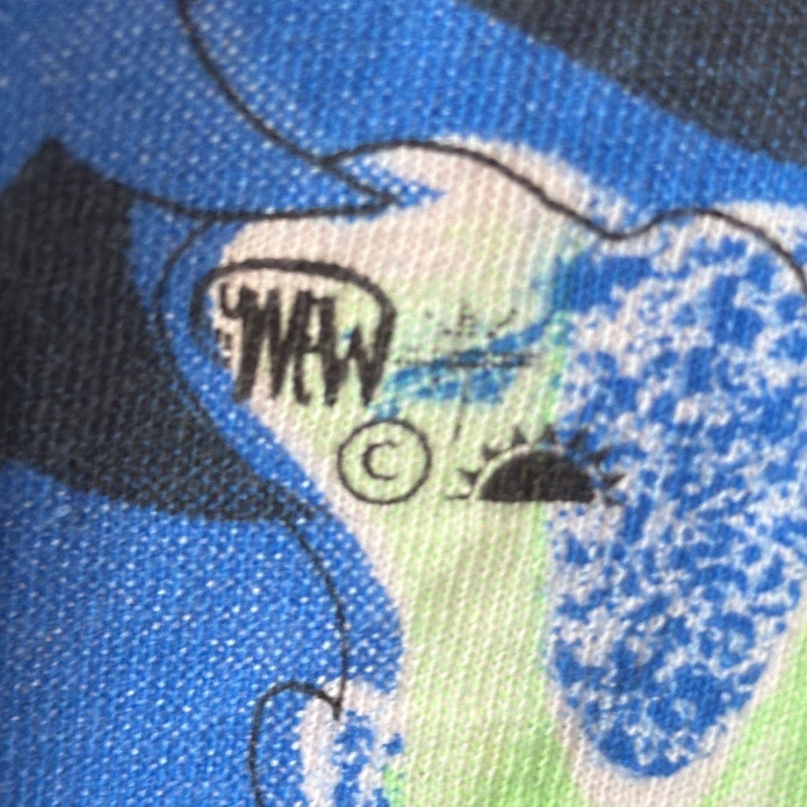 Vintage vintage 90s SKELETON BREAKTHROUGH ALL-OVER PRINTskull XL Size US XL / EU 56 / 4 - 6 Thumbnail