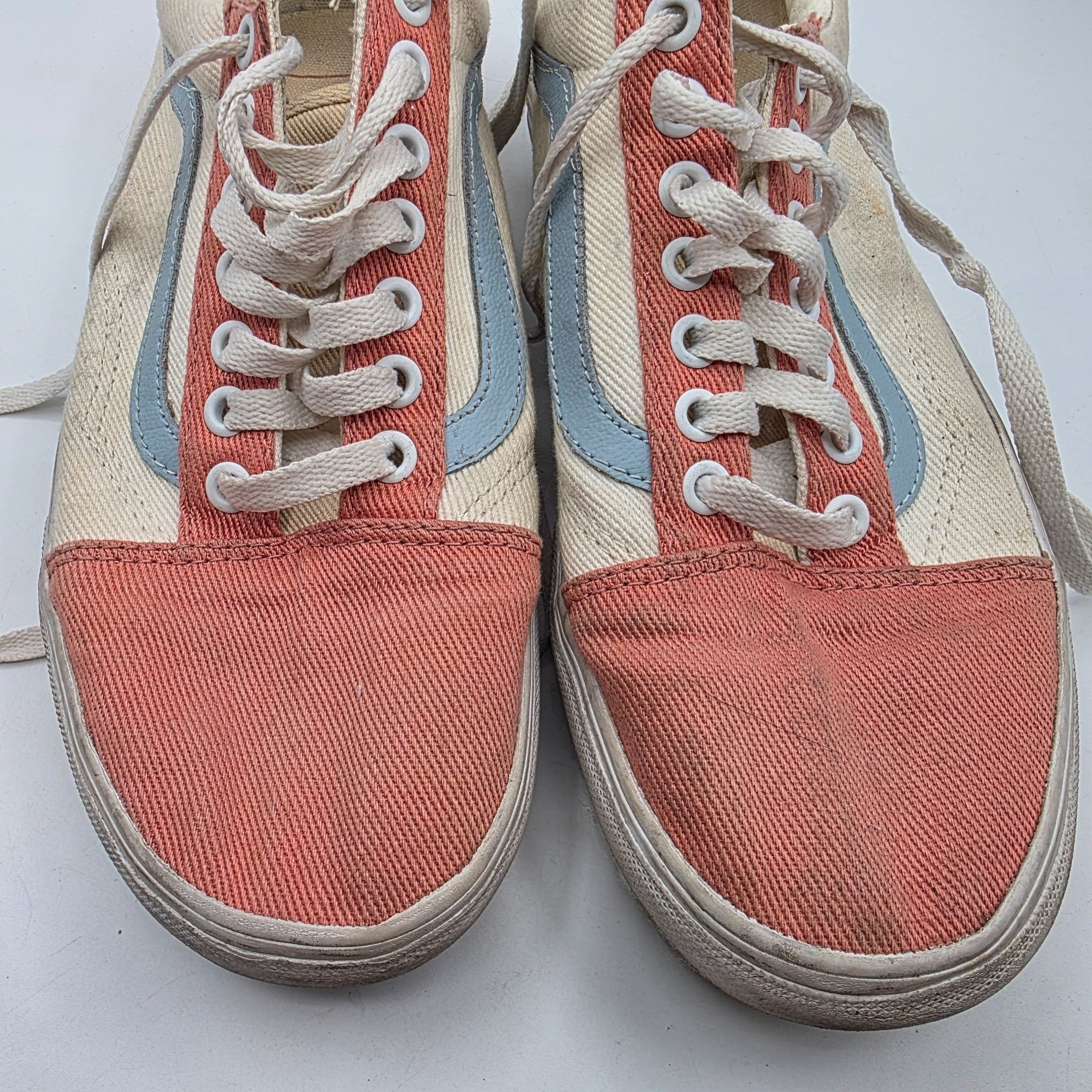 Vans Vans Old Skool Platform Womens 9 Pastel Twill Sneakers Coral Size US 7.5 / IT 37.5 - 11 Thumbnail