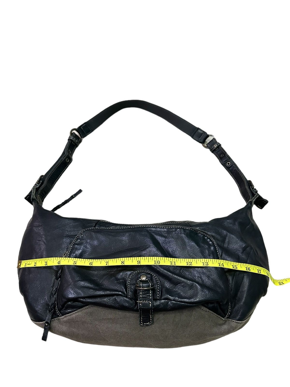 Japanese Brand COMODO PLUST BLACK LEATHER SHOULDER/CROSSBODY BAG Size ONE SIZE - 11 Thumbnail