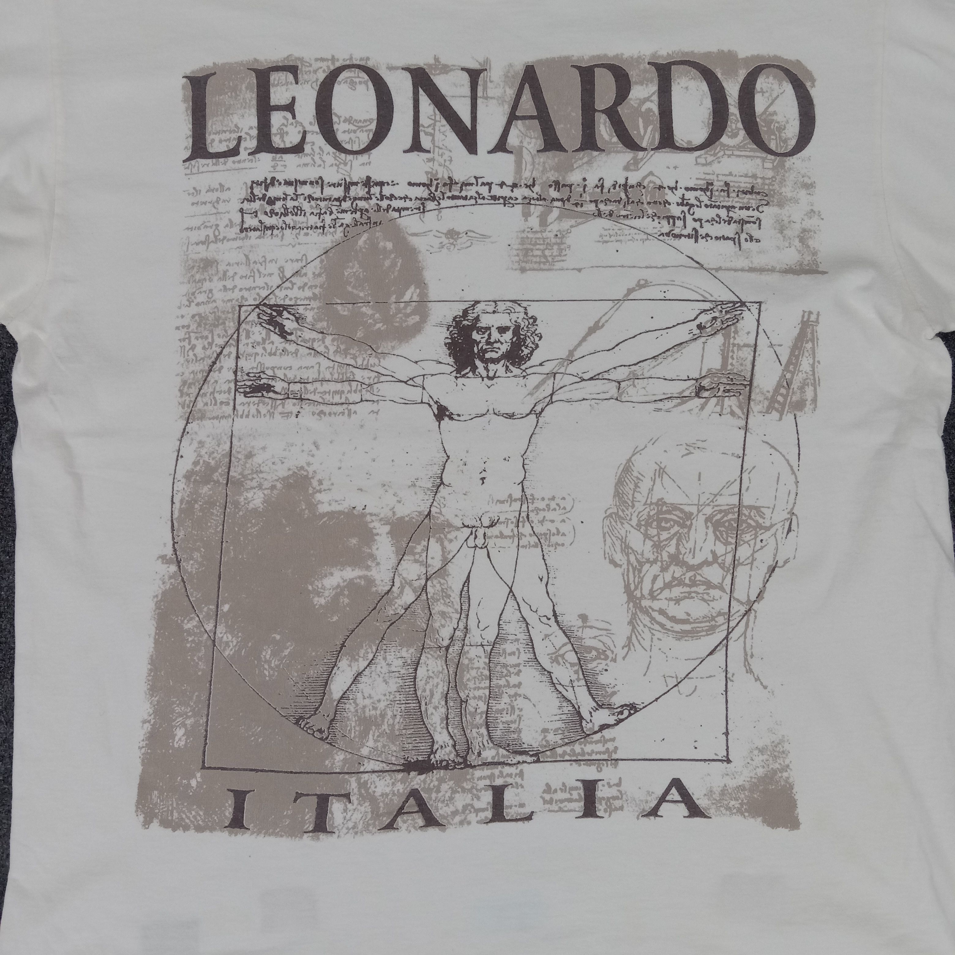 Arts & Science × Vintage Leonardo Da Vinci Italian Artist Anatomy Tshirt Size US L / EU 52-54 / 3 - 2 Thumbnail