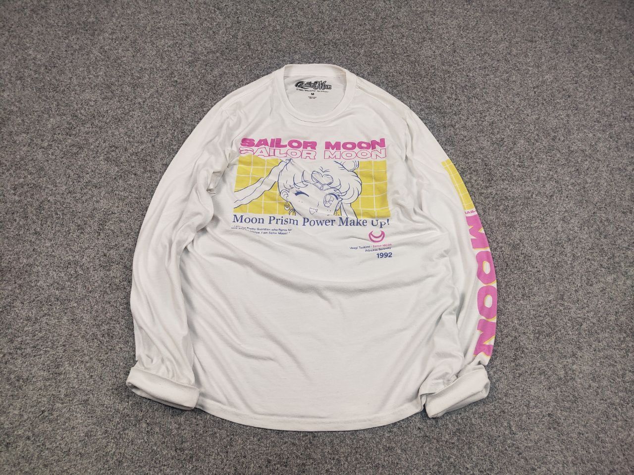Anime Sailor Moon Usagi Tsukino anime long sleeve Sweatshirt Vtg Size US M / EU 48-50 / 2 - 2 Thumbnail