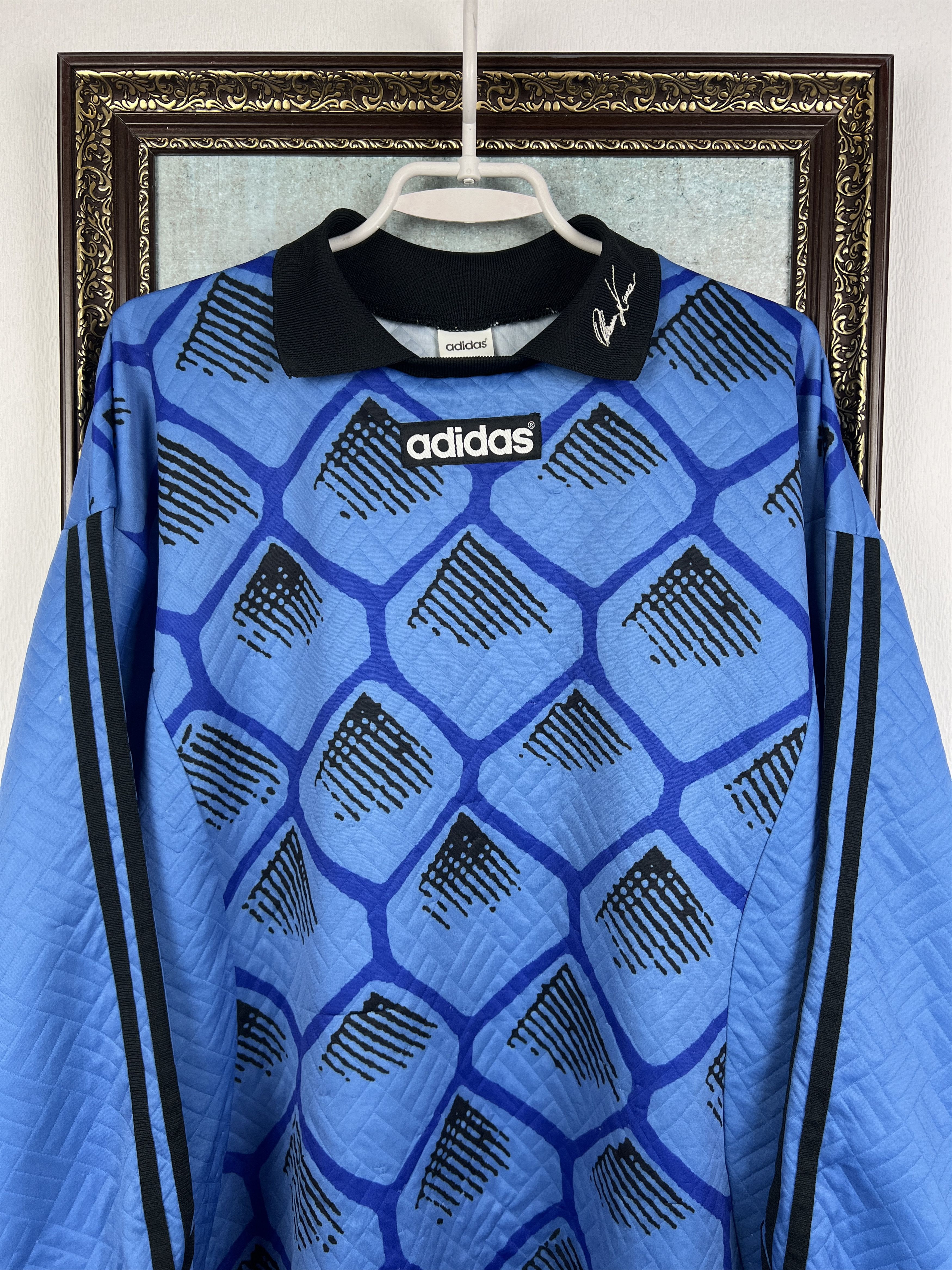 Adidas Vintage Goalkeeper Football Shirt Kahn Soccer Jersey Trikot Size US L / EU 52-54 / 3 - 2 Thumbnail