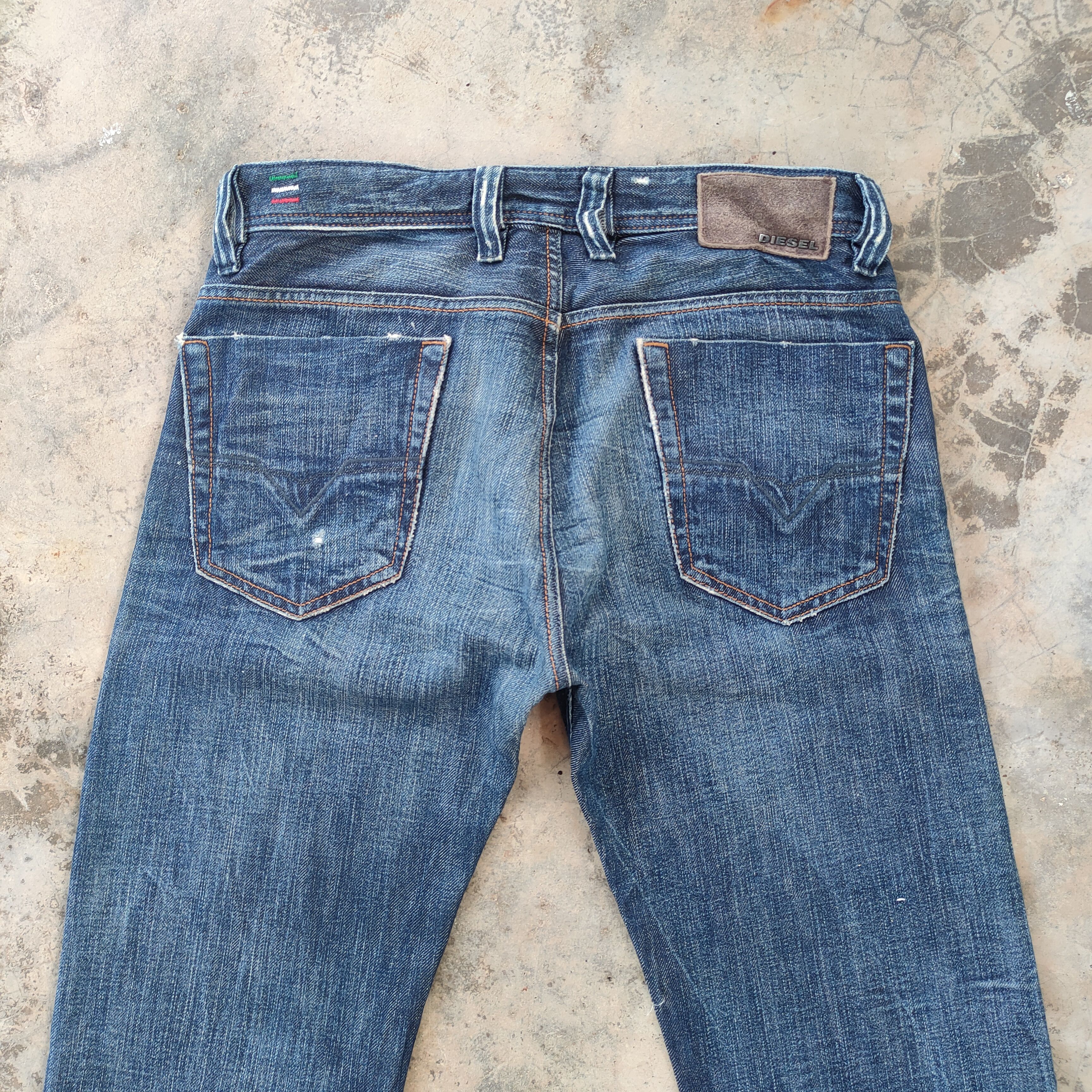 Diesel W31×34 VINTAGE DIESEL FADED RIPPED JEANS DENIM PANTS Size US 31 - 9 Thumbnail