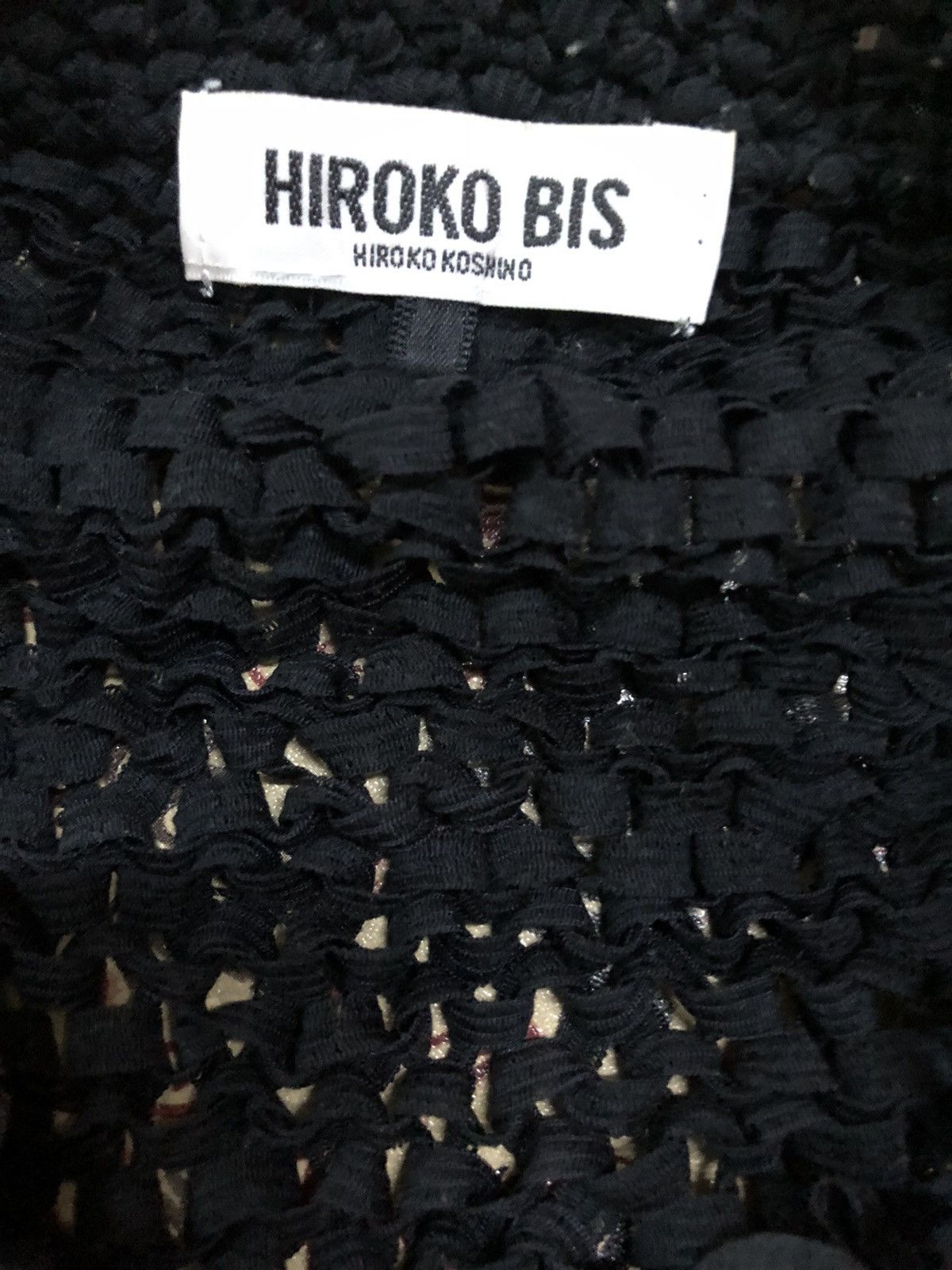 Hiroko Koshino Homme Hiroko Koshino Mesh Knit Jacket Size S / US 4 / IT 40 - 3 Thumbnail