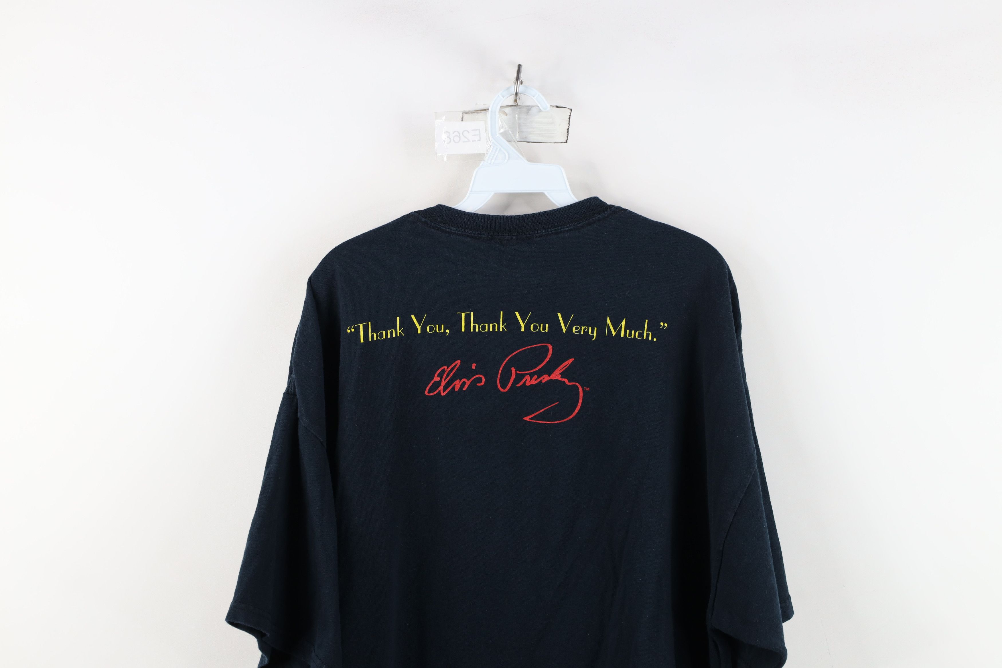 Vintage Vintage Y2K Spell Welcome To Graceland Elvis Presley T-Shirt Size US XXL / EU 58 / 5 - 14 Thumbnail