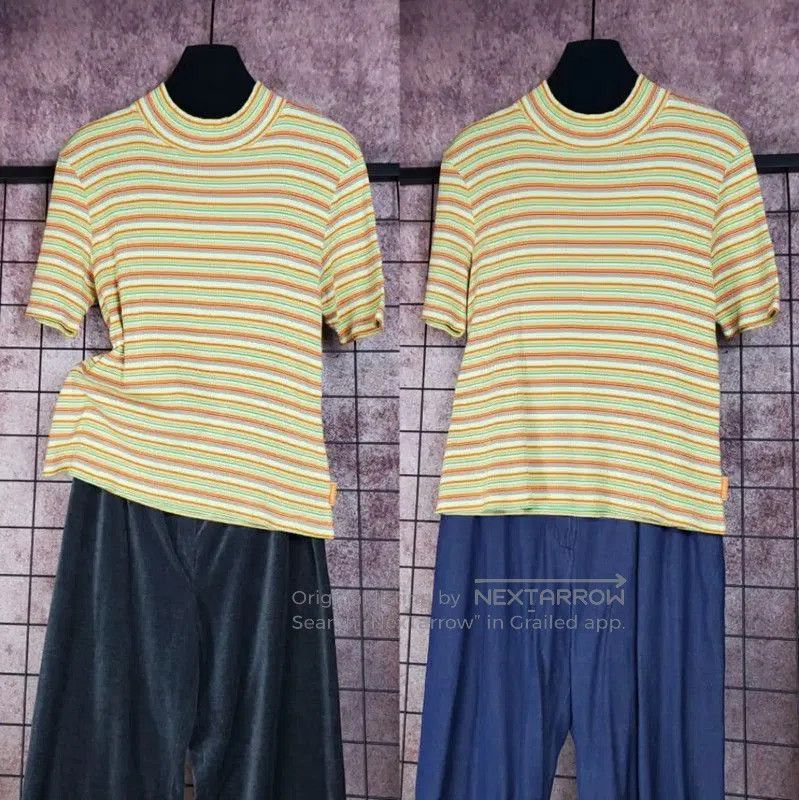 Other Lanvin Yellow Striped Cotton Summer T-Shirt . Size M / US 6-8 / IT 42-44 - 1 Thumbnail