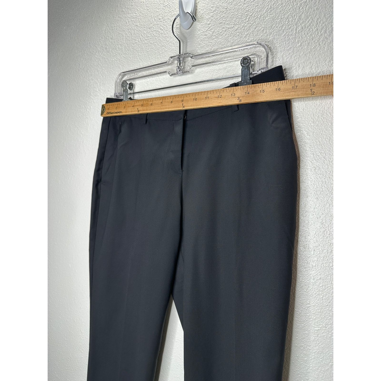 Theory Theory Black Testra 2B Straight Leg Wool Blend Trouser 8 Size 30" / US 8 / IT 44 - 13 Thumbnail