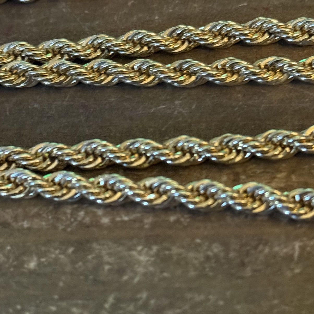 Other Gold tone thick rope chain necklace Size ONE SIZE - 2 Thumbnail