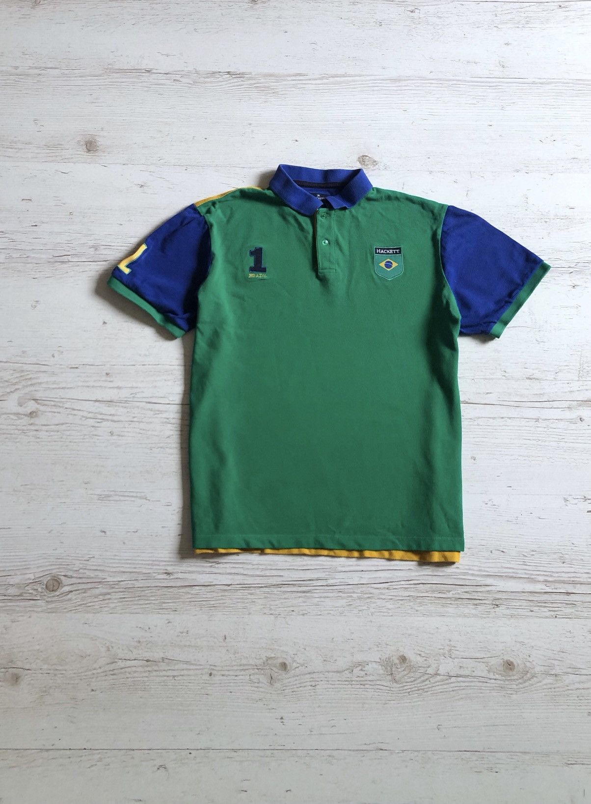 Hackett Polo Hackett brazil 1 vintage Size US XL / EU 56 / 4 - 1 Thumbnail