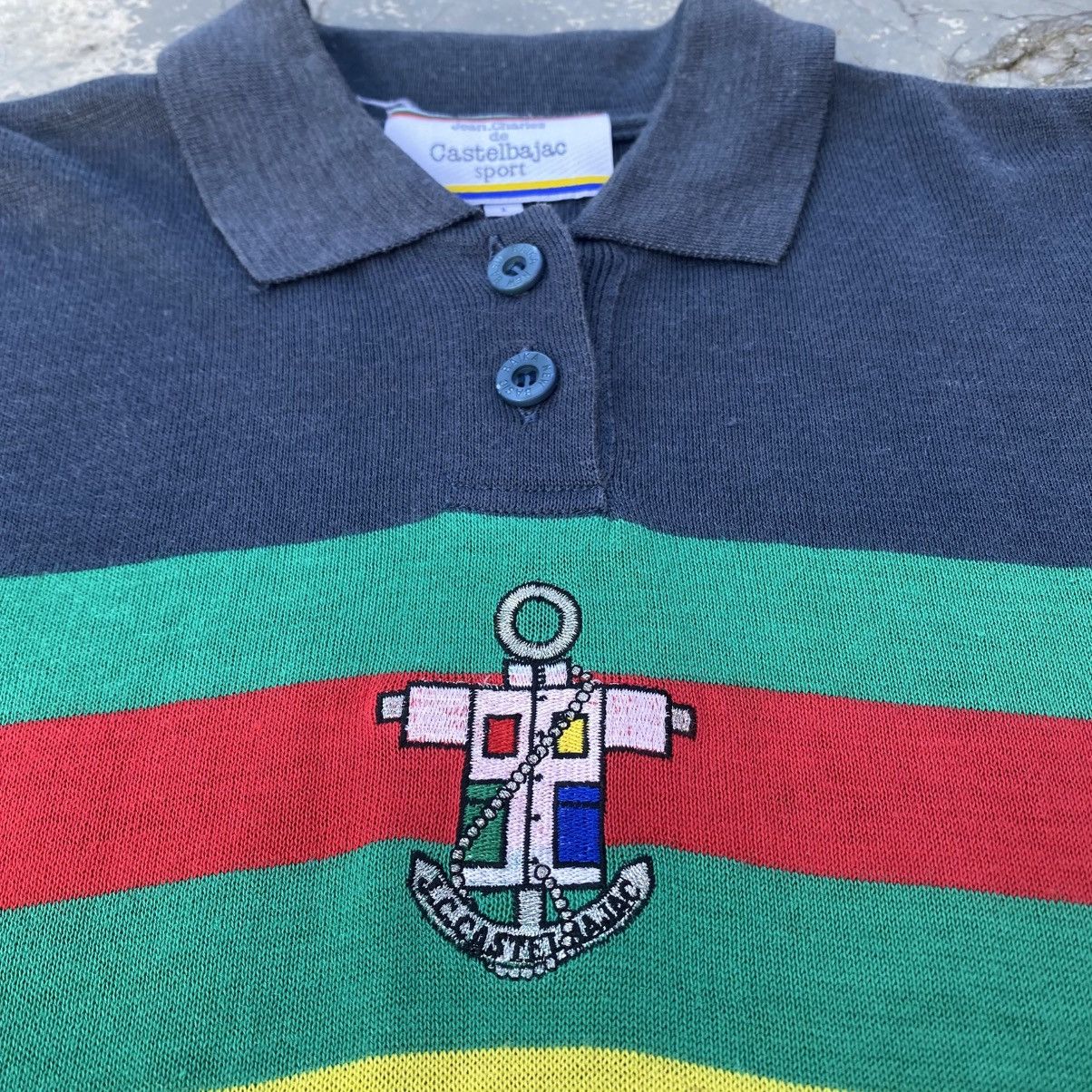 Jean Charles De Castelbajac Vintage CASTELBAJAC SPORT Stripe Polo Shirts Size US M / EU 48-50 / 2 - 5 Thumbnail