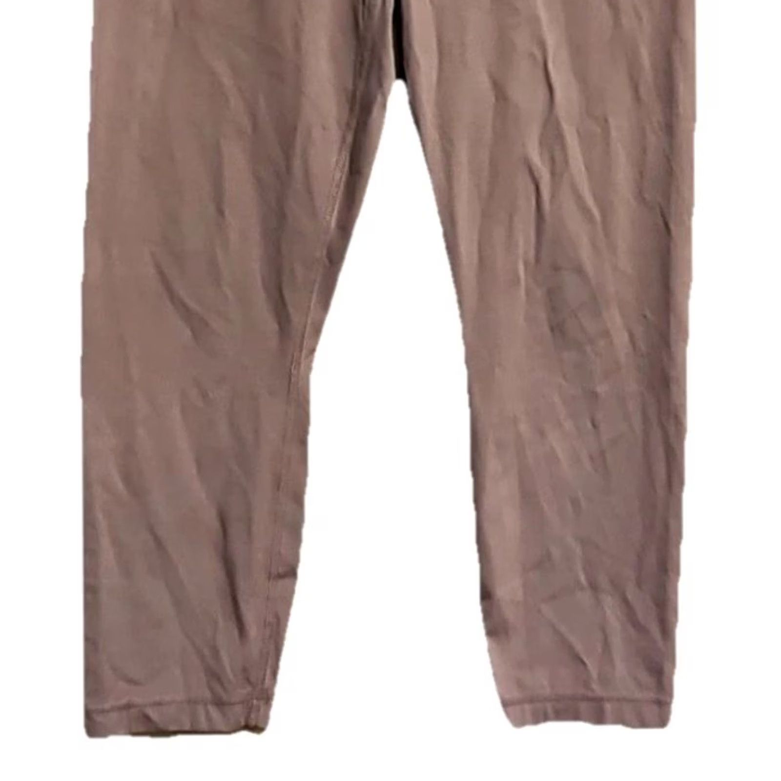 Vintage Yogalicious Lux Leggings Brown High Rise Stretch Ankle Athleisure Large Size 36" / US 14 / IT 50 - 3 Thumbnail