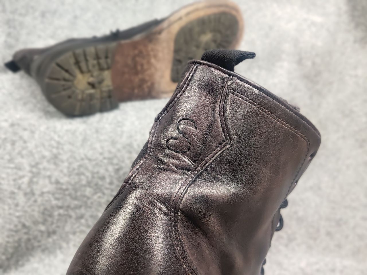 Oliver Sweeney Oliver Sweeney Dark Brown Calf Leather Derby Combat Boots Size US 10.5 / EU 43-44 - 15 Thumbnail