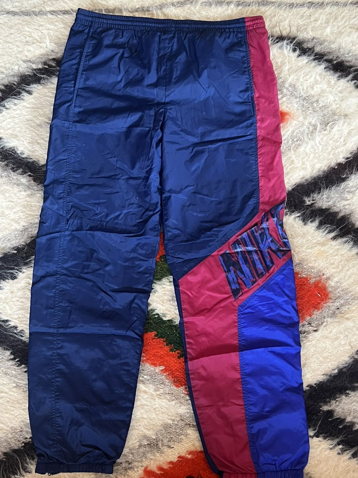 Nike × Vintage Vintage 90s Nike Track Pants Size US 32 / EU 48 - 1 Thumbnail