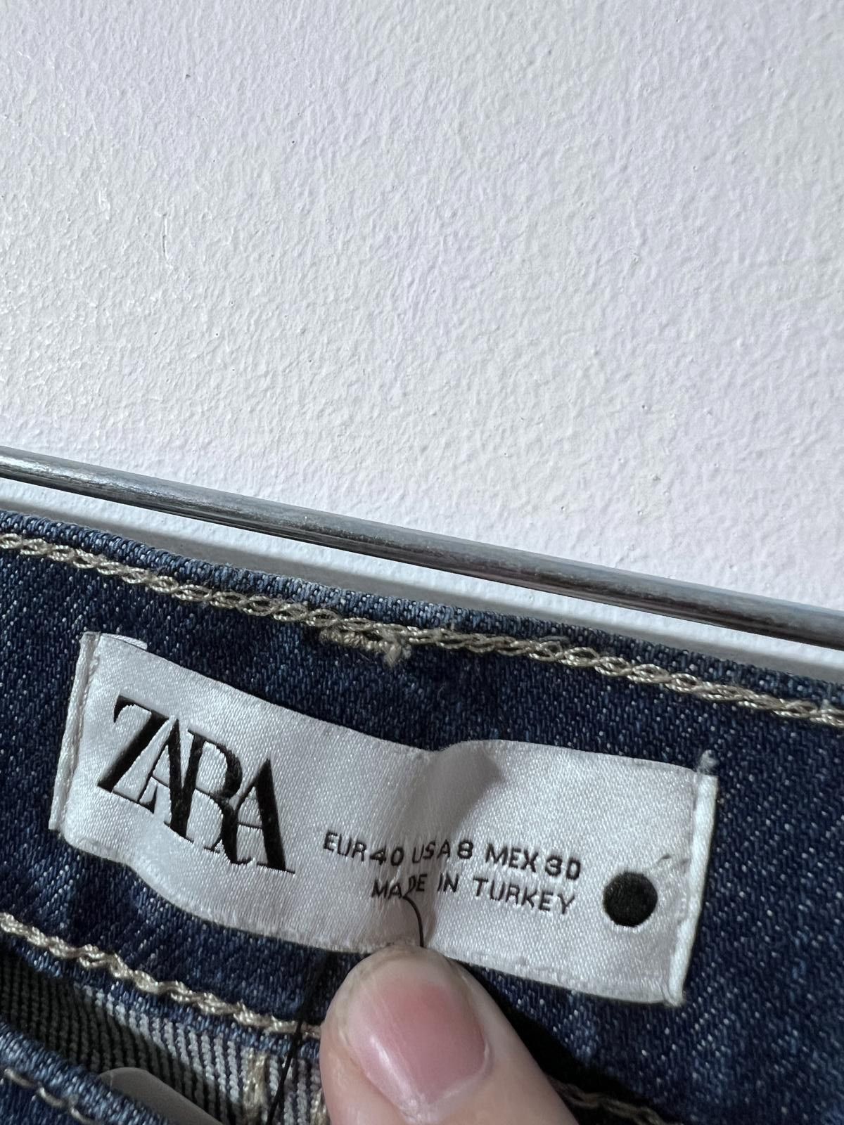 Zara Zara Mid-Blue Jeans – Size EUR 40 / UK 12 Size 30" / US 8 / IT 44 - 3 Thumbnail
