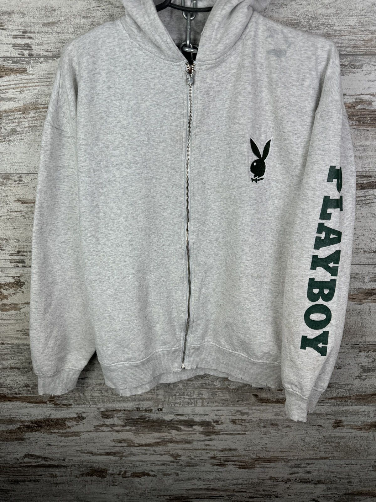 Japanese Brand Mens Vintage Playboy zip hoodie big logo jacket sweatshirt Size US S / EU 44-46 / 1 - 4 Thumbnail