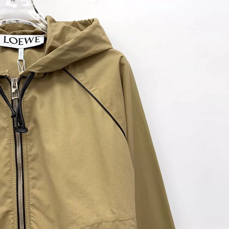 Loewe Loewe Brown cotton hooded zip long sleeve jacket Size XS / US 0-2 / IT 36-38 - 3 Thumbnail