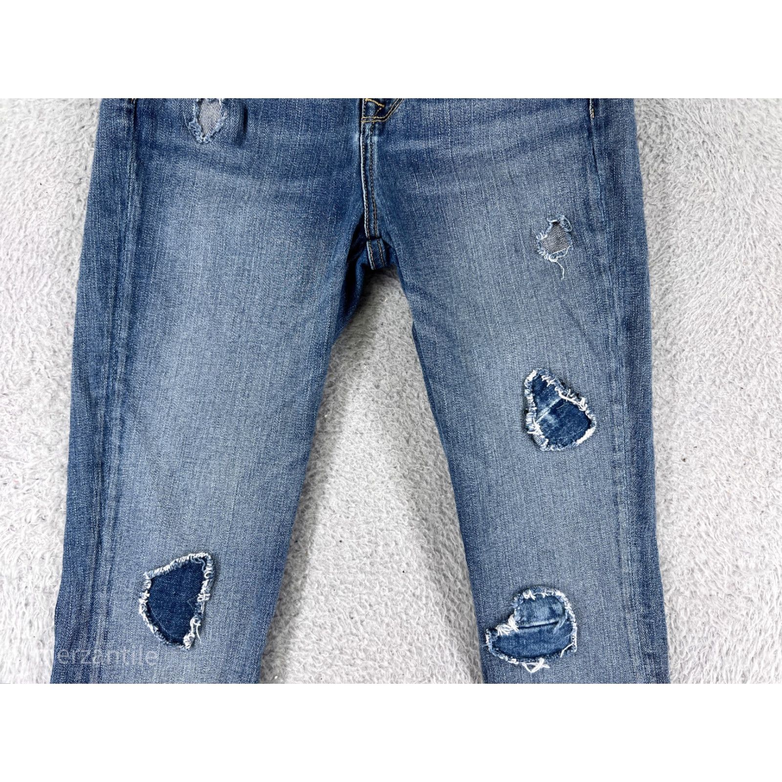 7 For All Mankind VINTAGE 7 For All Mankind Men's Jeans Size 26 Blue Distressed Cotton Denim Mid Rise Straight Fit Size 25" / US 0 / IT 36 - 7 Thumbnail