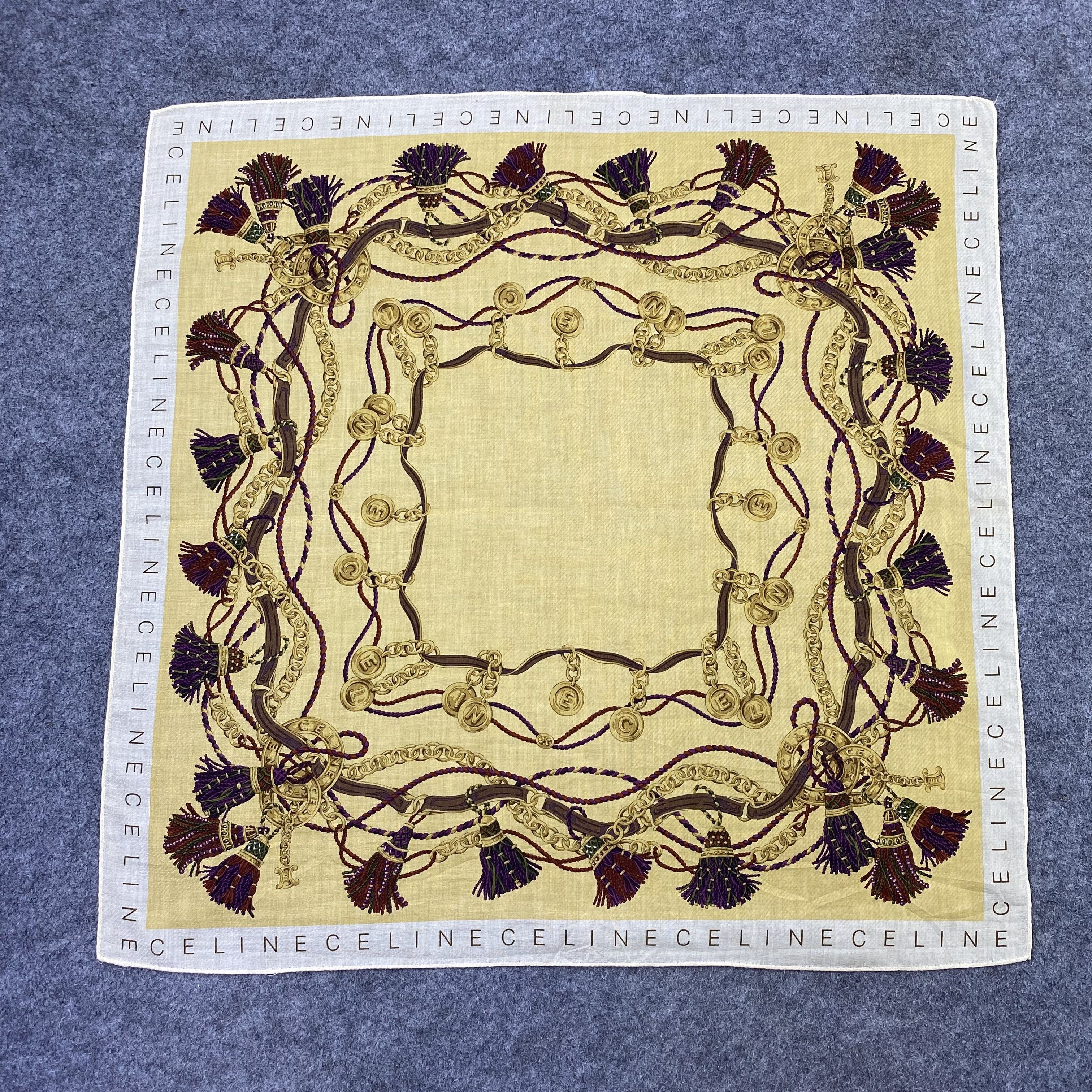 Celine Celine Handkerchief Neckerchief Bandana-B2036 Size ONE SIZE - 3 Thumbnail