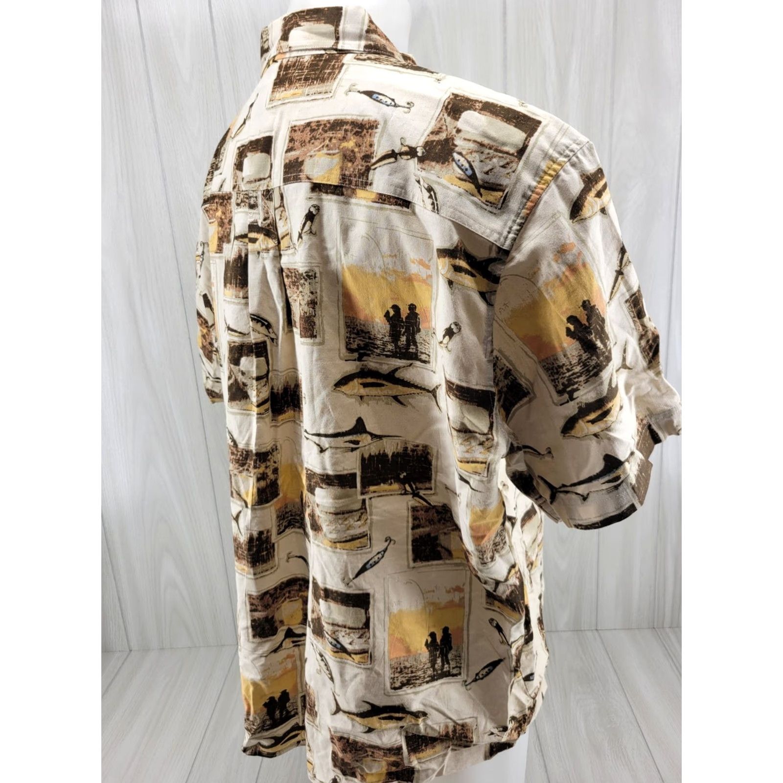 Vintage Woolrich Shirt Adult XL Button Up Pocket Fishing Short Sleeve Mens Size US XL / EU 56 / 4 - 5 Thumbnail