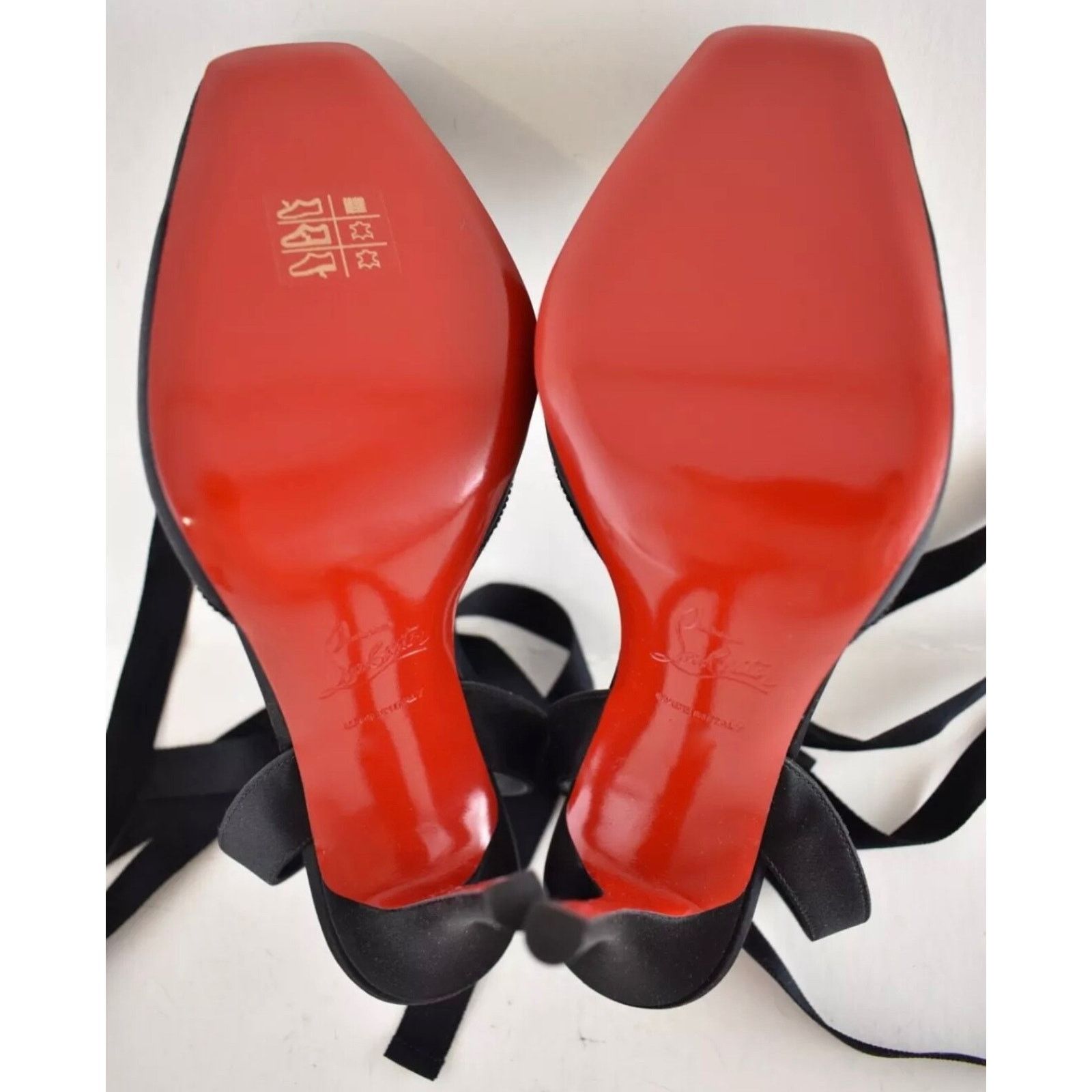 Christian Louboutin Christian Louboutin Cassia Lace Up 100 Black Tie Ballet Size US 9 / IT 39 - 15 Thumbnail