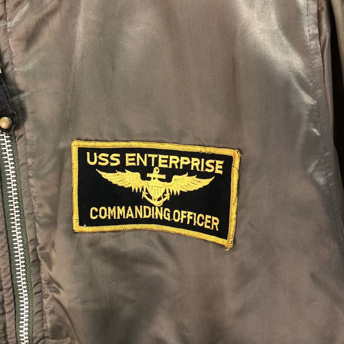 Vintage Vintage 90s US Marine Ma-1 Flyer Bomber Jacket Size US L / EU 52-54 / 3 - 5 Thumbnail