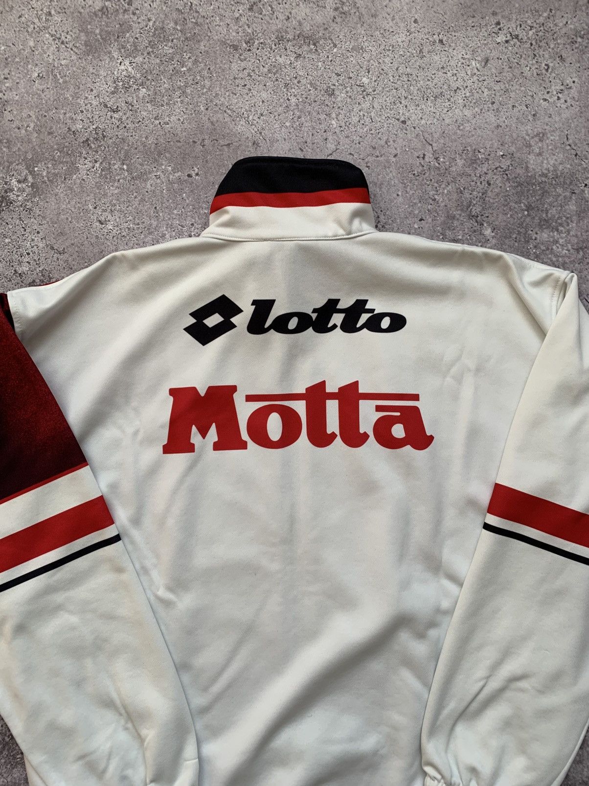 Lotto Sport 🔥GRAIL AC MILAN 1993/94 TRACK TOP SOCCET JACKET LOTTO Size US L / EU 52-54 / 3 - 9 Thumbnail