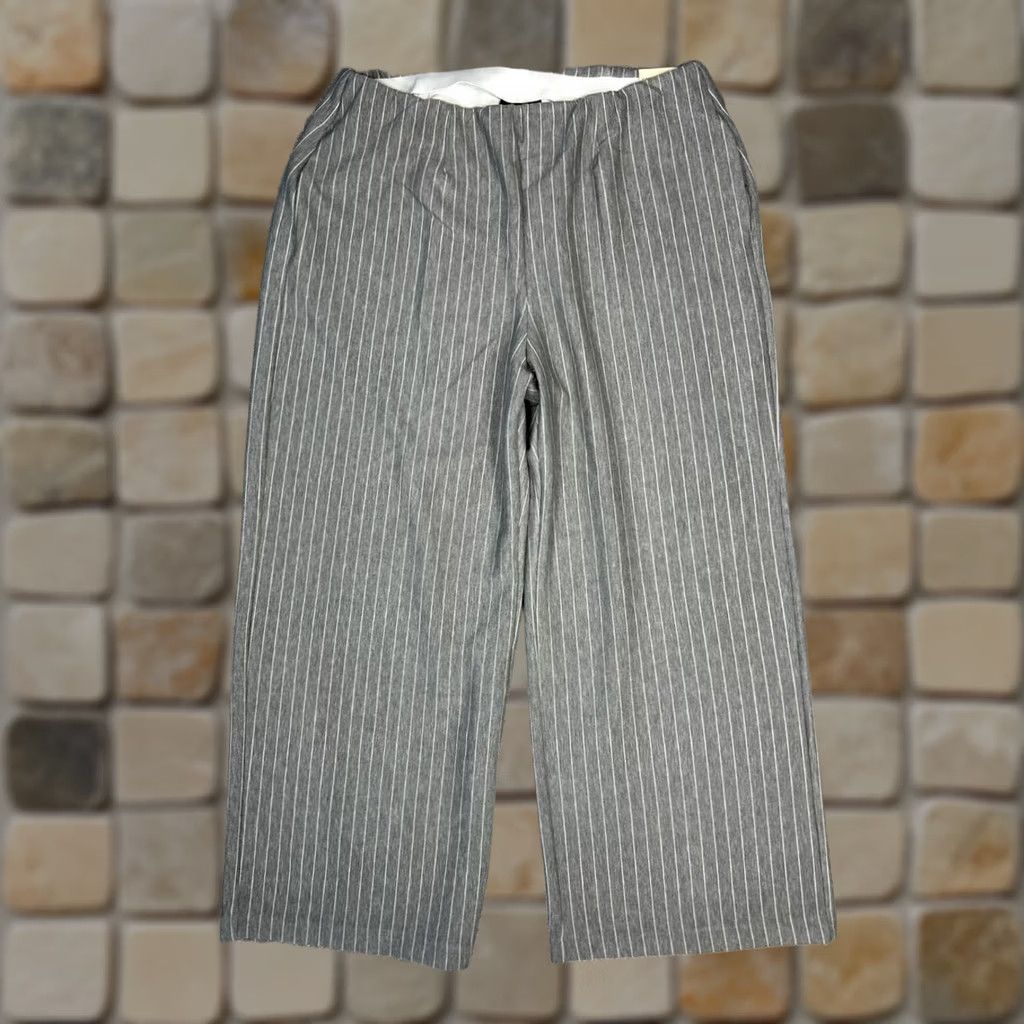 Vintage Lane Bryant Journey Wide-Leg Pants Womens 18 Gray Stretch Knit High Rise New Pants Regular Gray 18 Womens Lane Bryant Journey Wide-Leg Pants Size 40" / US 18 - 1 Thumbnail