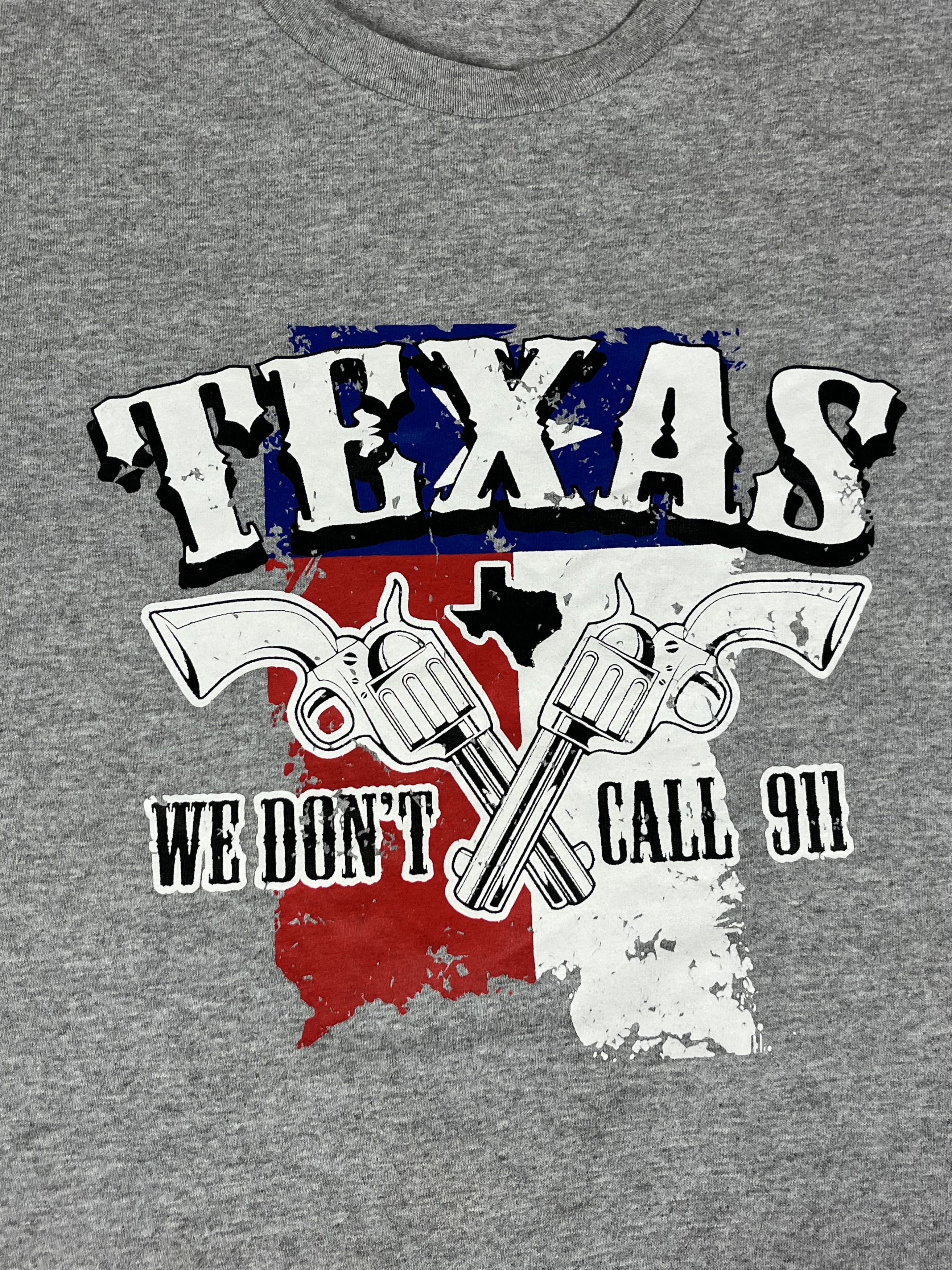 Logo Athletic × Vintage Vintage 90s Texas We Don't Call 911 t-shirt Size US L / EU 52-54 / 3 - 2 Thumbnail