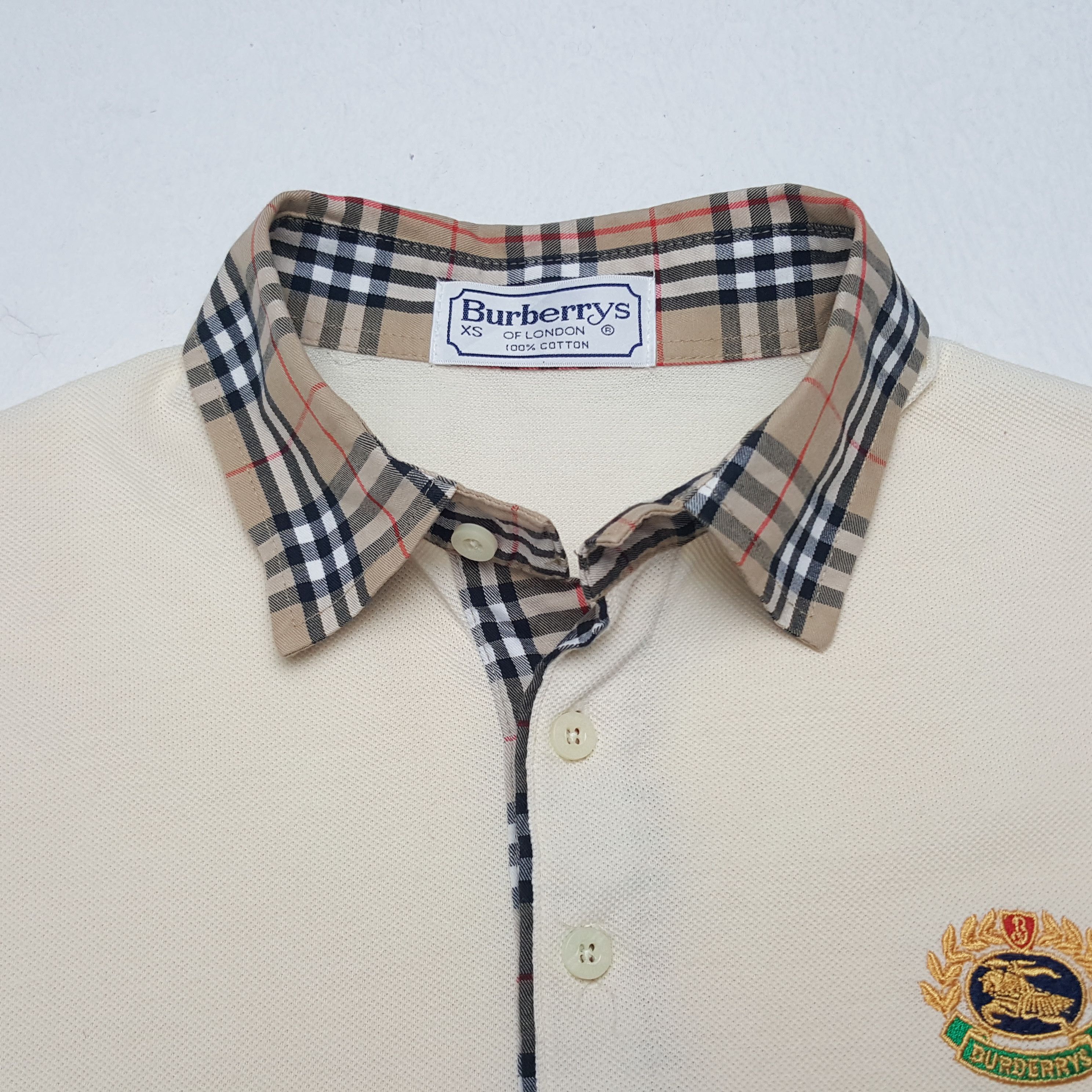 Burberry × Vintage Vintage Burberry London Nova Check Polos Shirt Size US XS / EU 42 / 0 - 4 Thumbnail