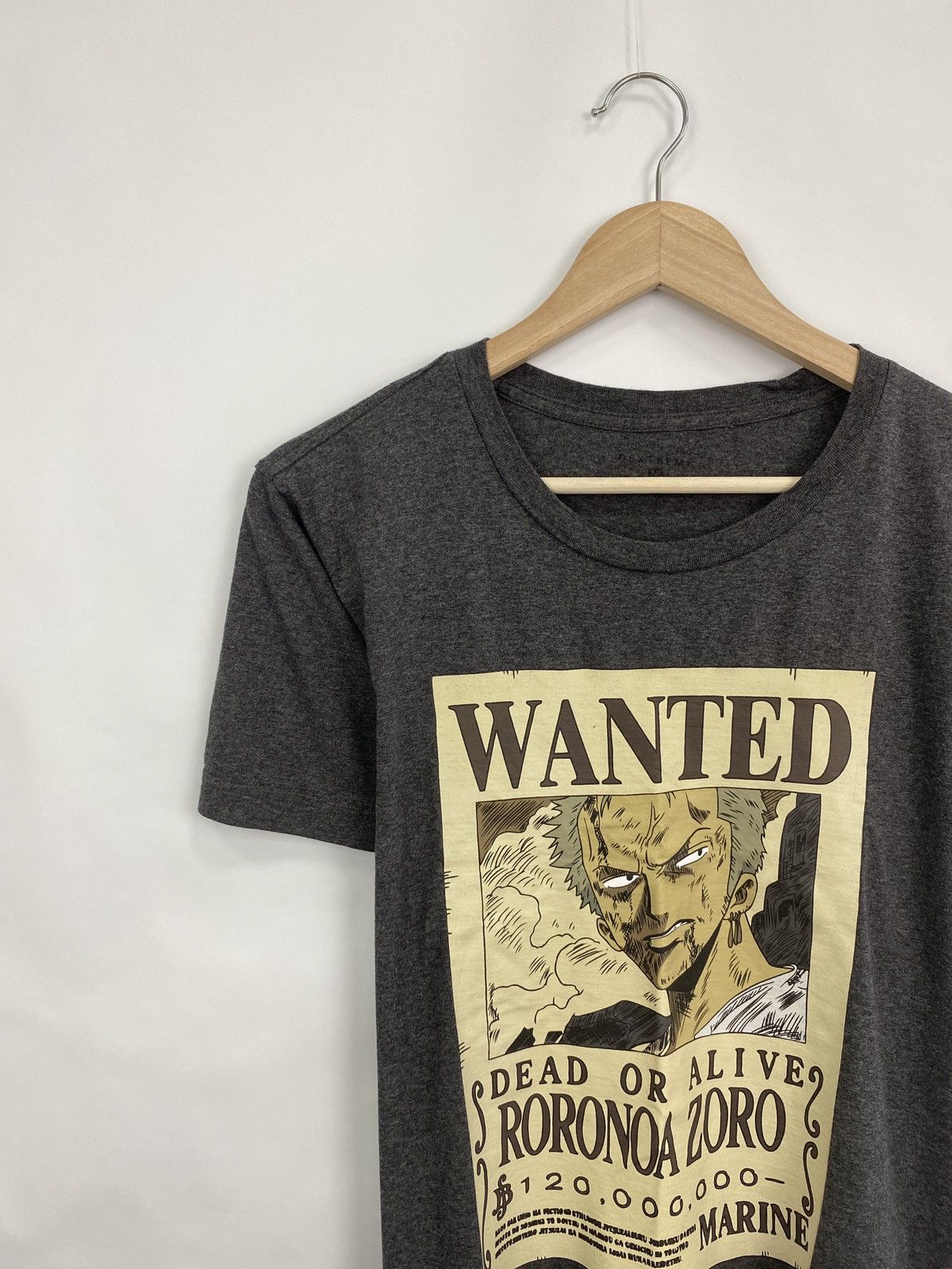 One Piece 🇯🇵 Vintage Y2K Roronoa Zoro Wanted One Piece T-Shirt Rare Size US M / EU 48-50 / 2 - 2 Thumbnail