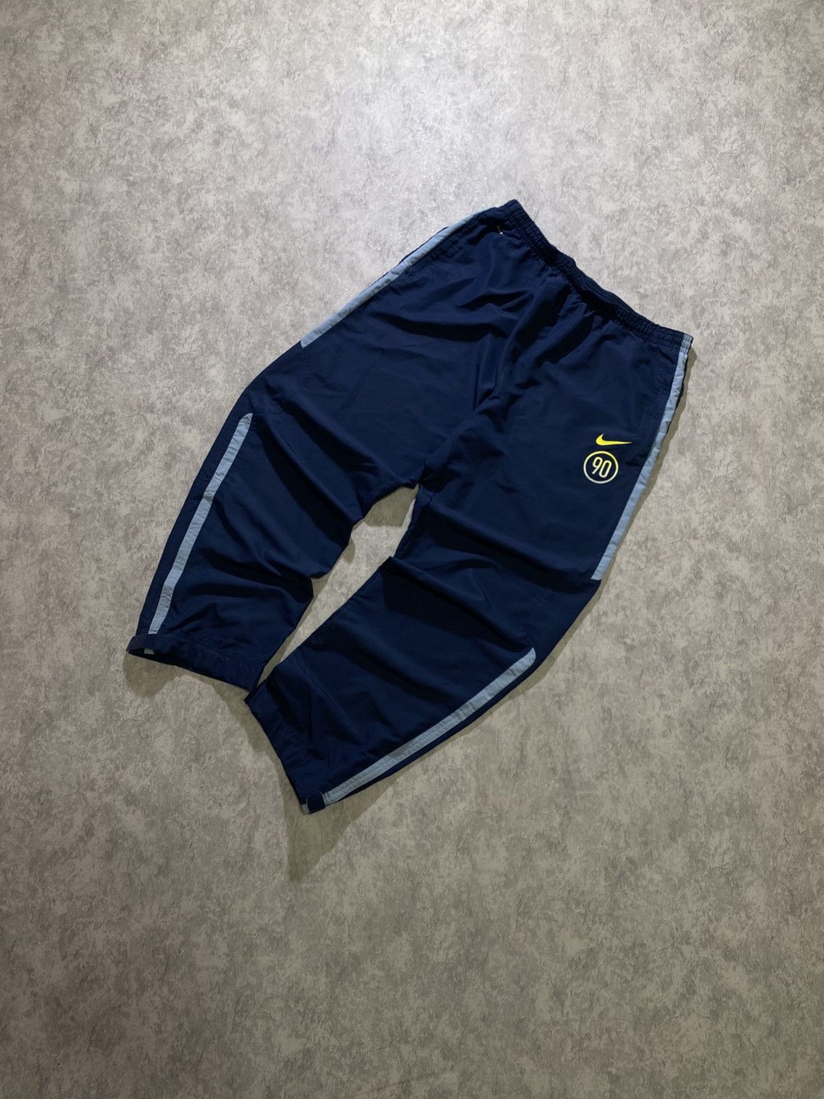 Nike Vintage Nike Navy Blue Track Pants “90” Logo Size US 36 / EU 52 - 1 Thumbnail