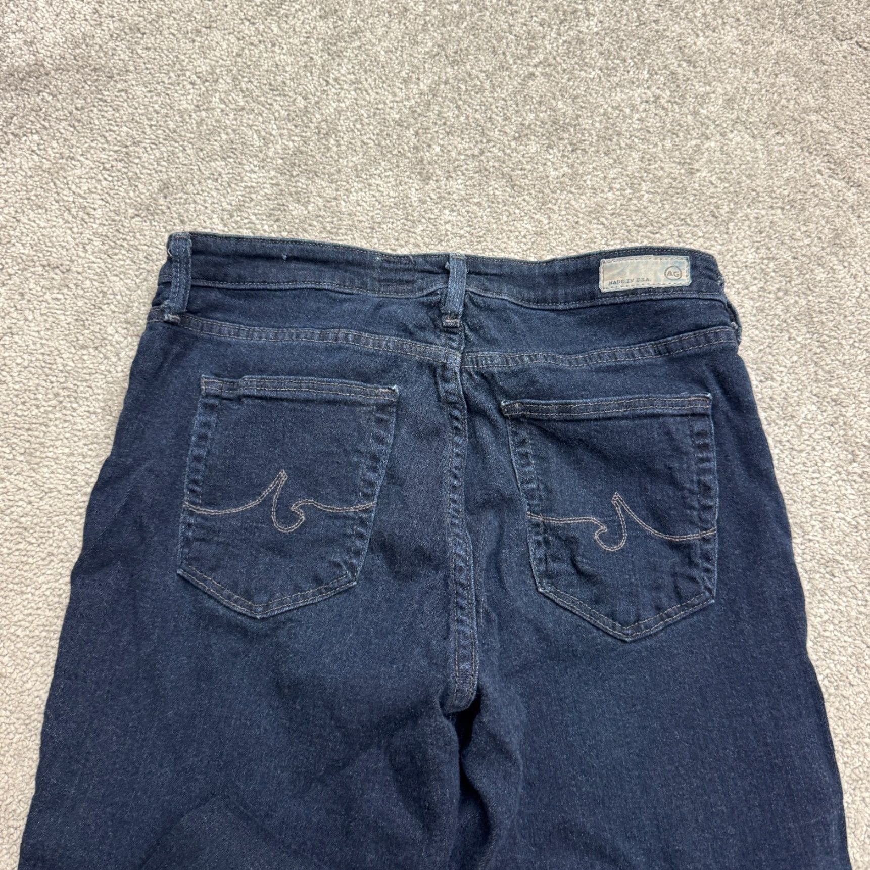 Denime VINTAGE AG Adriano Goldschmied The Prima Mid Rise Cigarette Denim Jeans Womens 29R Blue Size 29" - 5 Thumbnail
