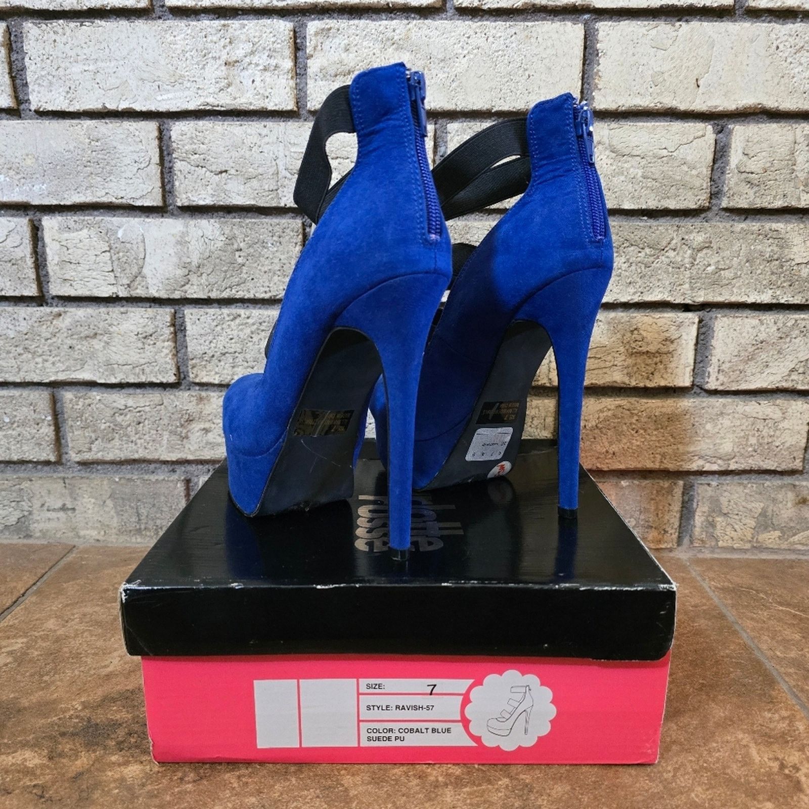 Other Cobalt Blue | CHARLOTTE RUSSE | Ravish Bootie Size US 7 / IT 37 - 4 Thumbnail