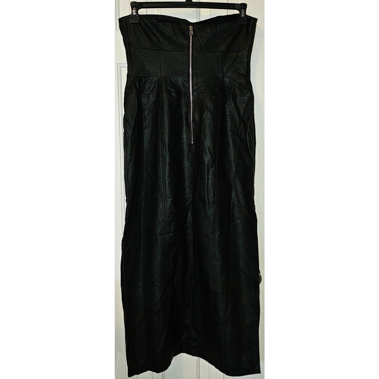 Free People New Free People Mira Dress FAUX LEATHER MIDI $168 SIZE 10 Size L / US 10 / IT 46 - 7 Thumbnail