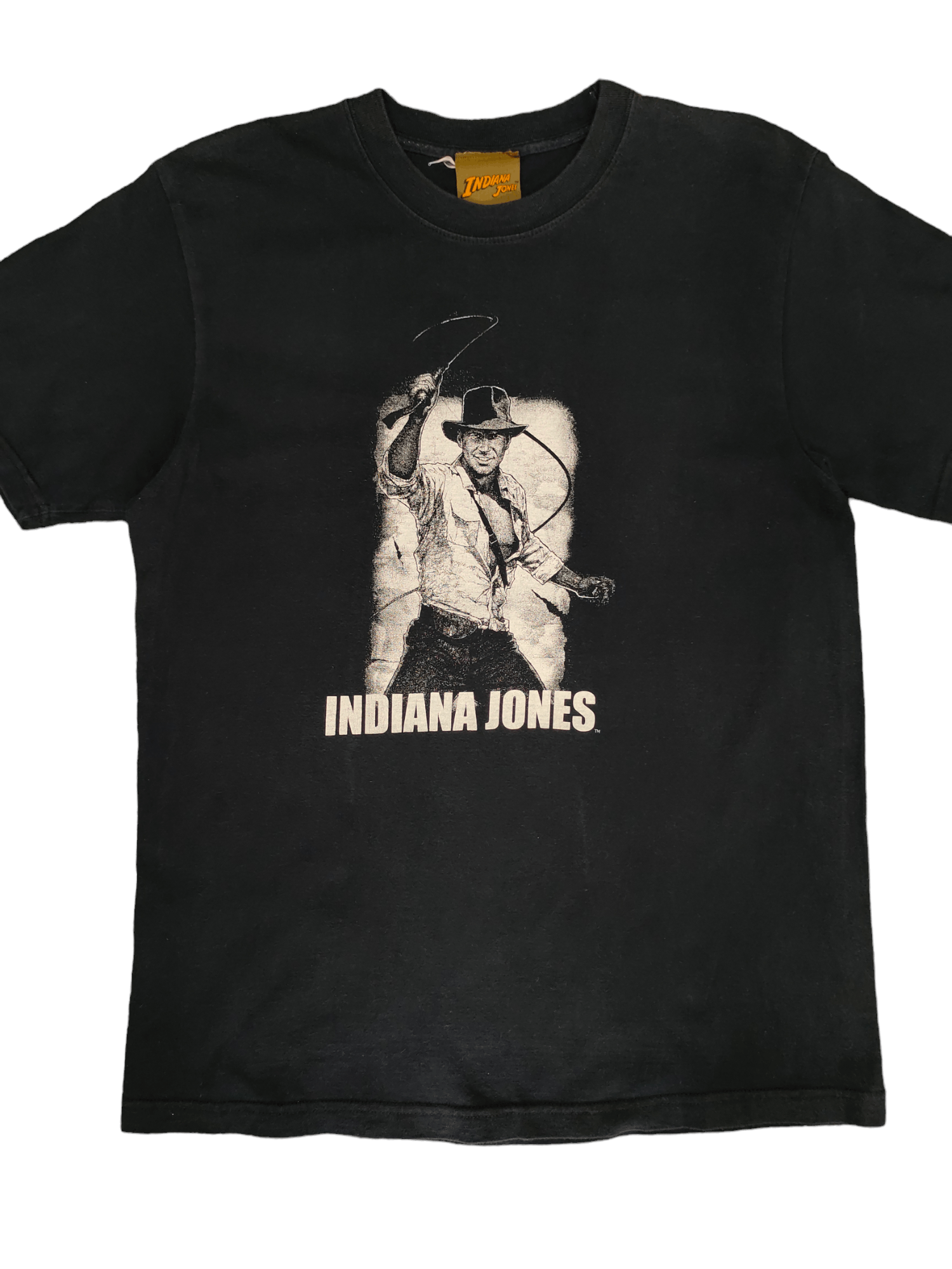 Vintage Indiana 2024 Jones Movie Promo Black Large T-Shirt