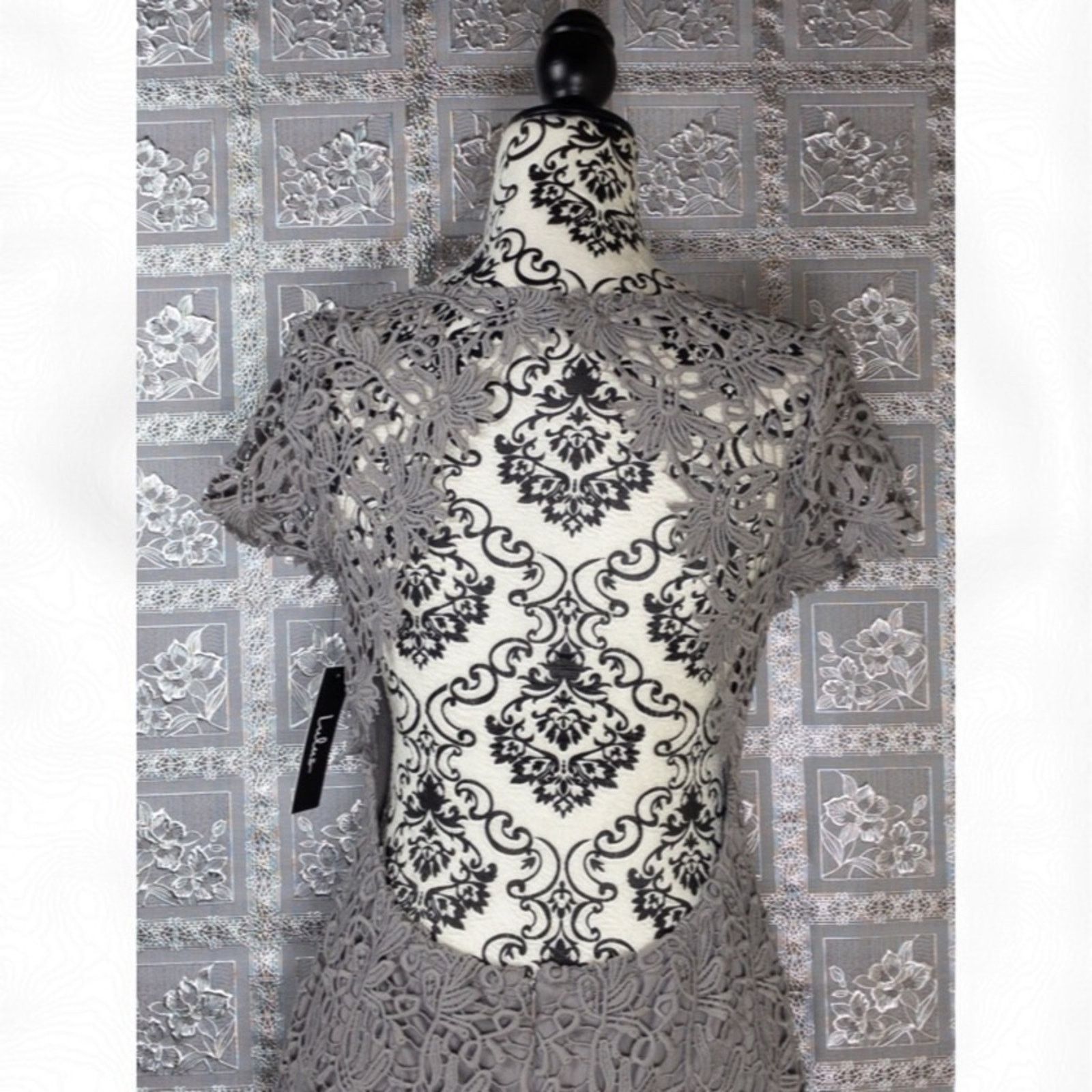 Lulus NWT Lulus Hidden Talent Floral Backless Grey Dress Size XL / US 12-14 / IT 48-50 - 6 Thumbnail