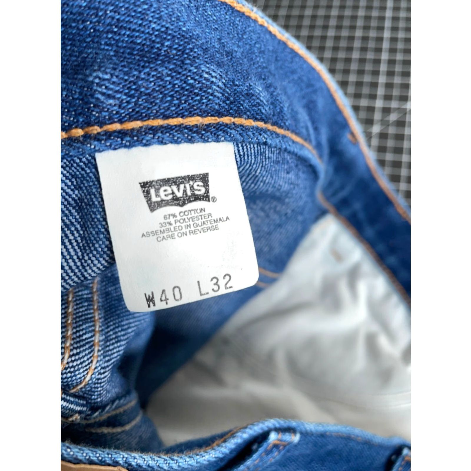 Levi's VTG Yes Levi's 517 Bootcut Jeans 38 x 29 40 x 32 Tag Blue Black Tab Denim Dark Cotton Cotton Blend Zip 5-Pocket Design Inseam 29 in Cream? (No) Size US 38 / EU 54 - 4 Thumbnail