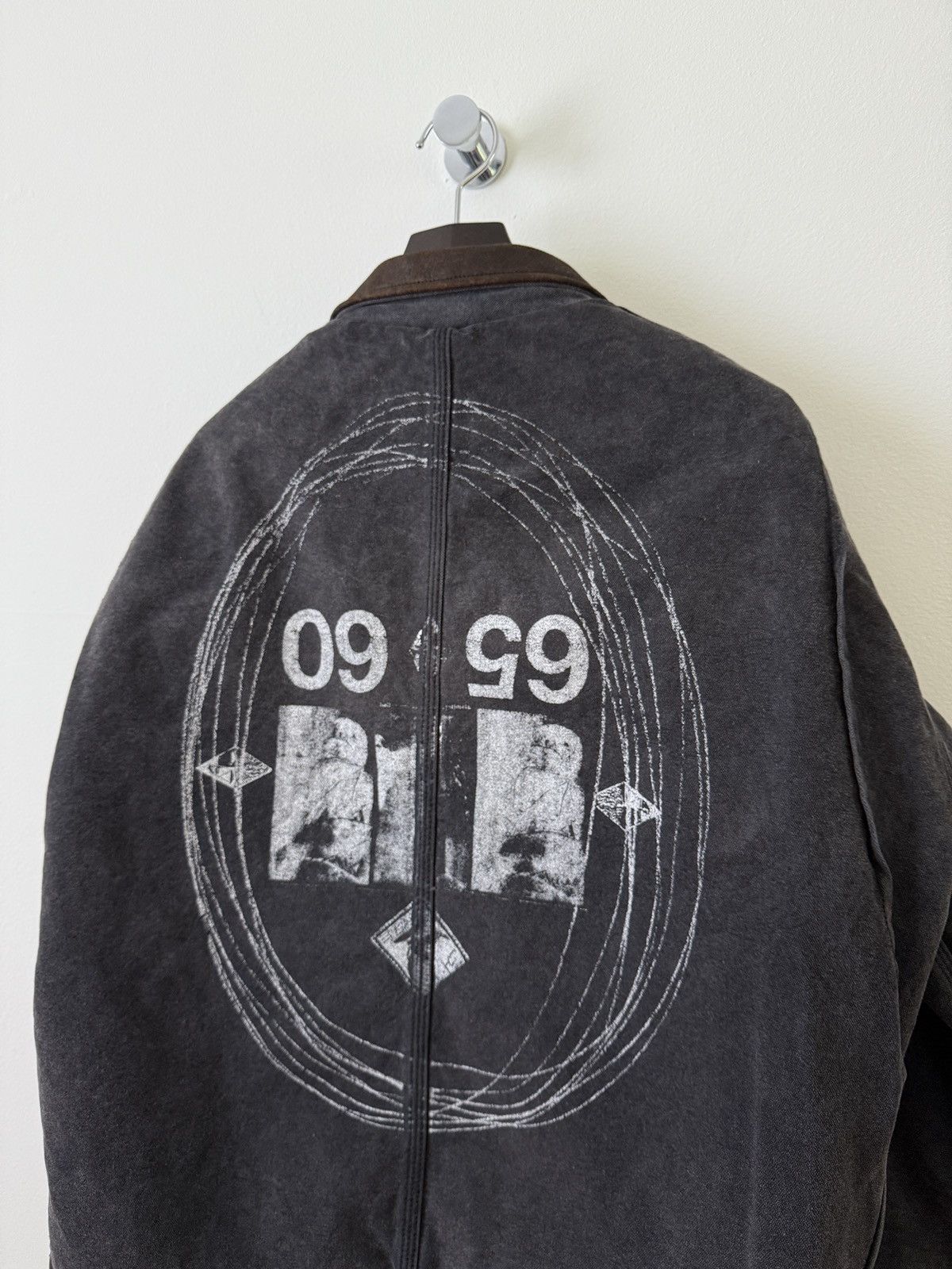 Enfants Riches Deprimes Distressed Leather Collar Graphic Work Jacket Size US M / EU 48-50 / 2 - 13 Thumbnail