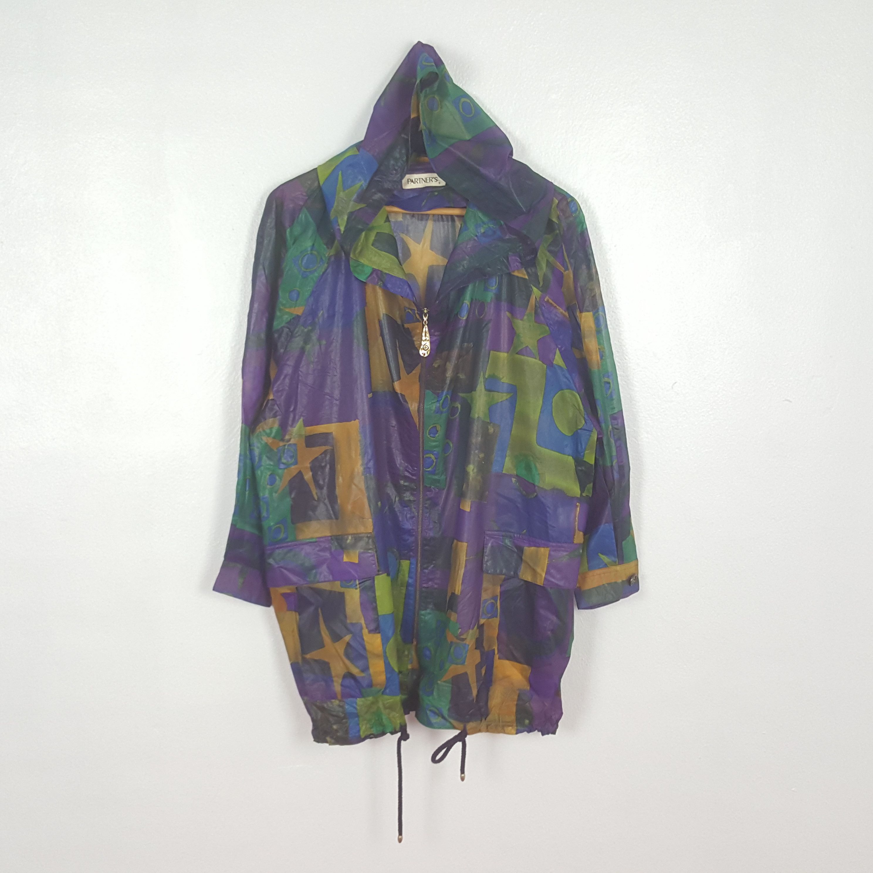 Japanese Brand Vintage Partner's Hippie Style Windbreaker Jacket C311N14 Size US L / EU 52-54 / 3 - 1 Thumbnail