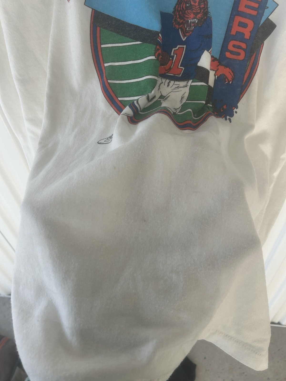 Vintage Vintage 90s Clemson Tigers Football Graphic Tee Size US XL / EU 56 / 4 - 8 Thumbnail