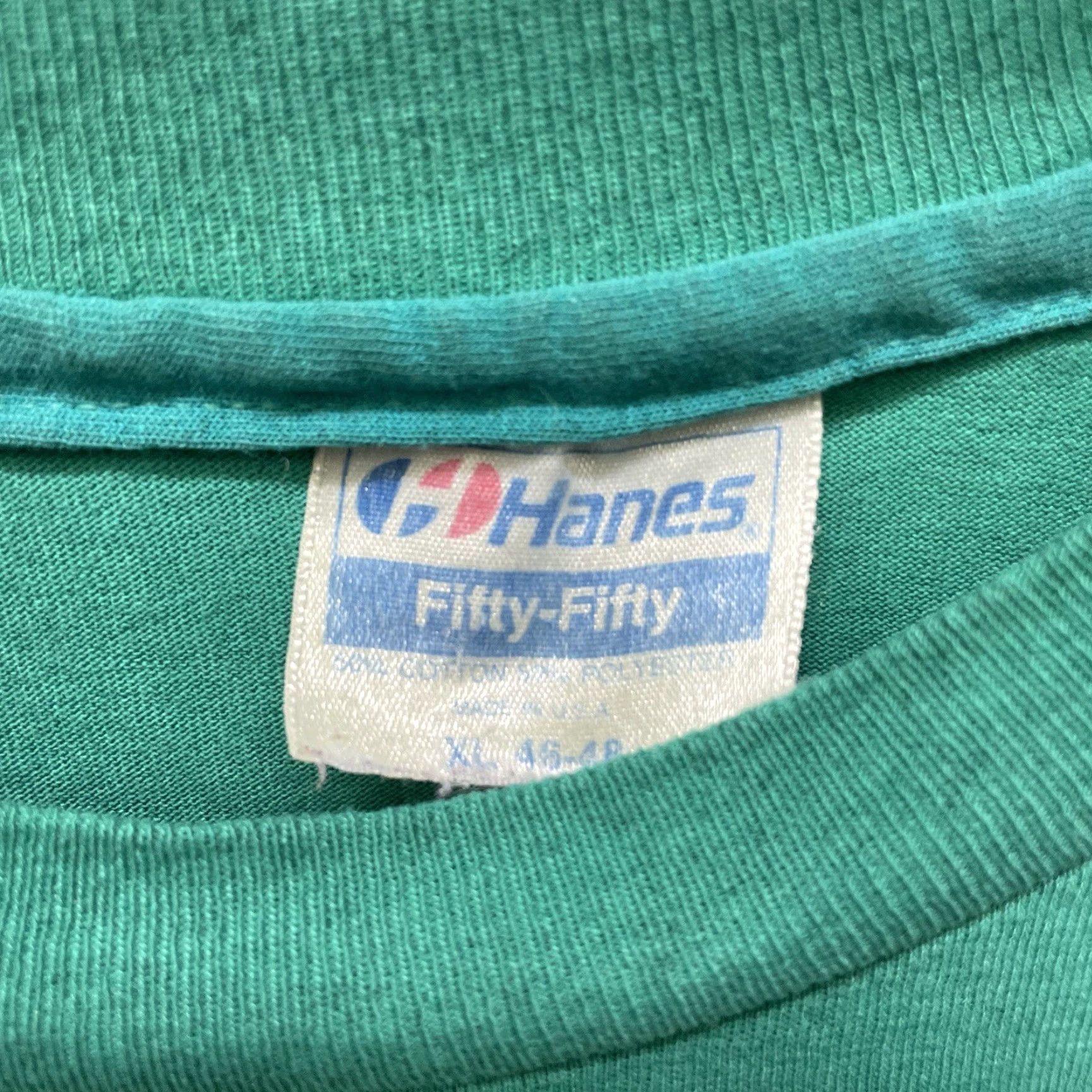 Hanes VINTAGE NJCAA Soccer Champions Hanes Graphic Tee Mens XL USA Blue Shirt Size US XL / EU 56 / 4 - 4 Thumbnail