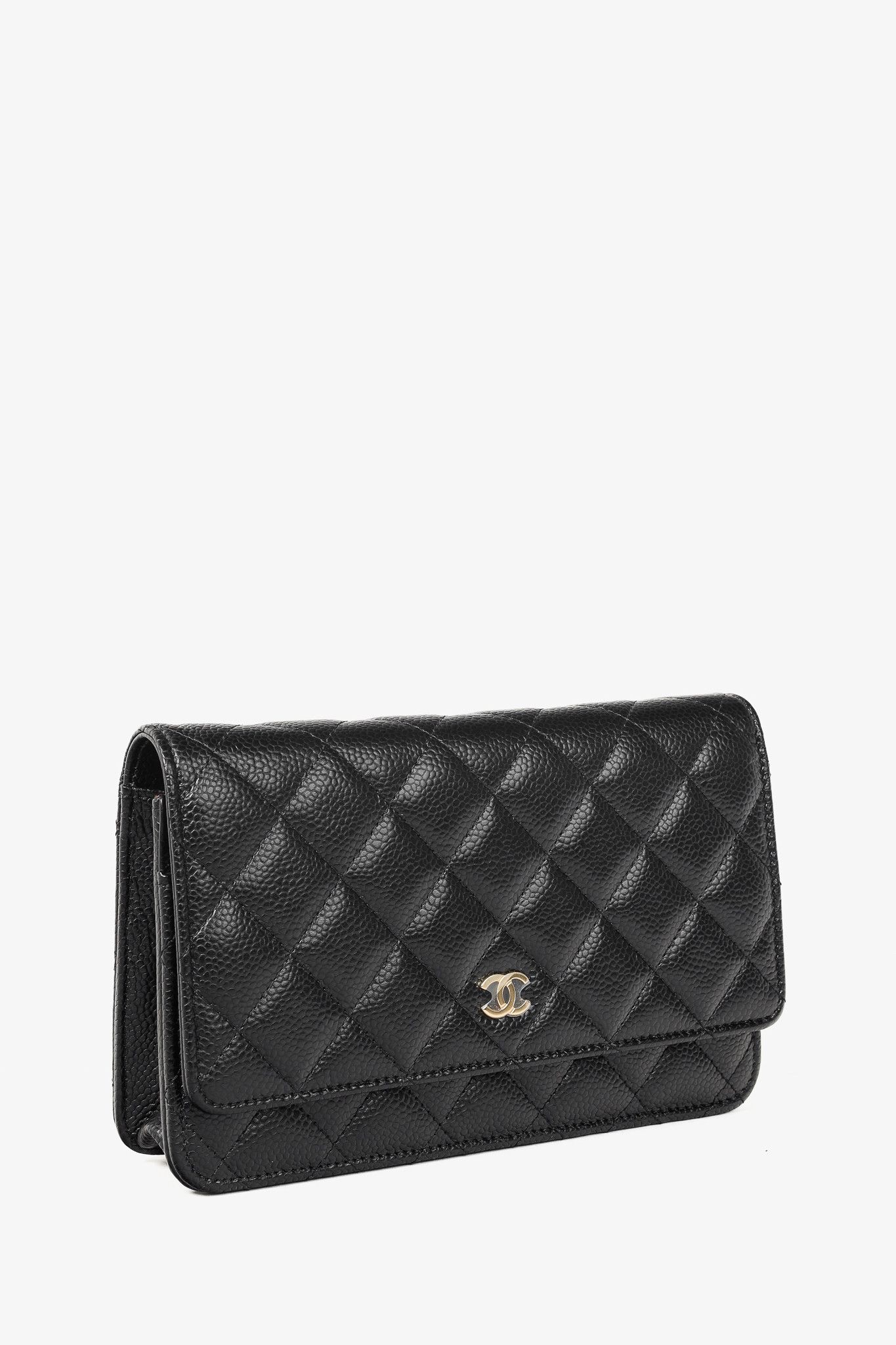 Chanel Chanel Caviar Leather Gold Strap Classic Wallet-On-Chain Size ONE SIZE - 2 Thumbnail