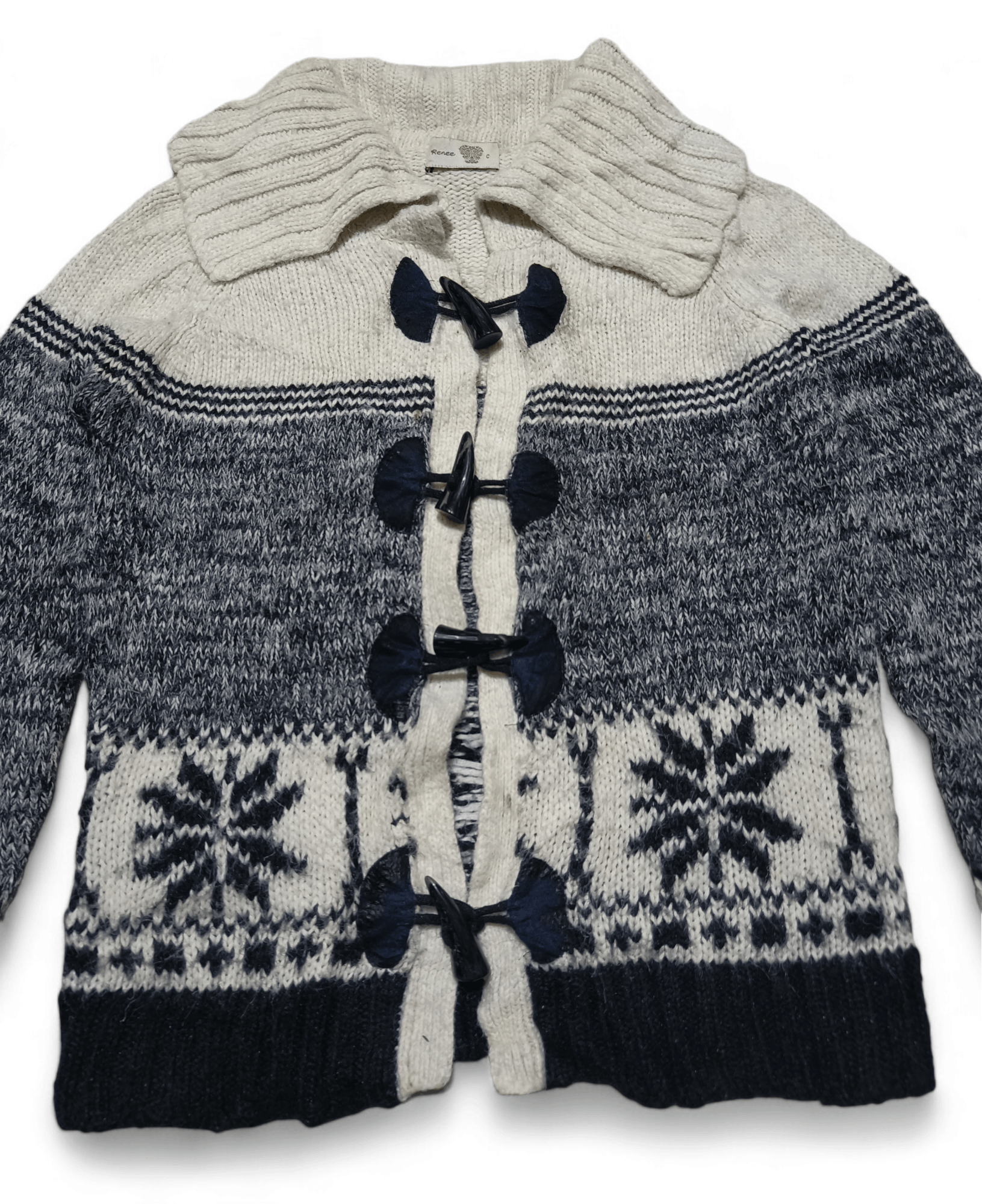 Other Vintage 90s RENEE Aztec Navajo Ethnic Motifs Knit Sweater Size US S / EU 44-46 / 1 - 2 Thumbnail