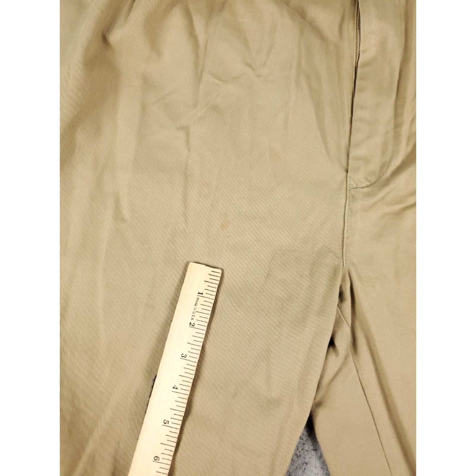 Tommy Hilfiger Tommy Hilfiger Chino Pants Mens 38x32 Beige Pleated Regular Fit Casual Workwear Size US 38 / EU 54 - 6 Thumbnail