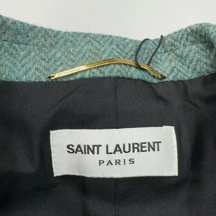 Saint Laurent Paris Saint Laurent Green Double-Breasted Blazer -2507 Size M / US 6-8 / IT 42-44 - 3 Thumbnail