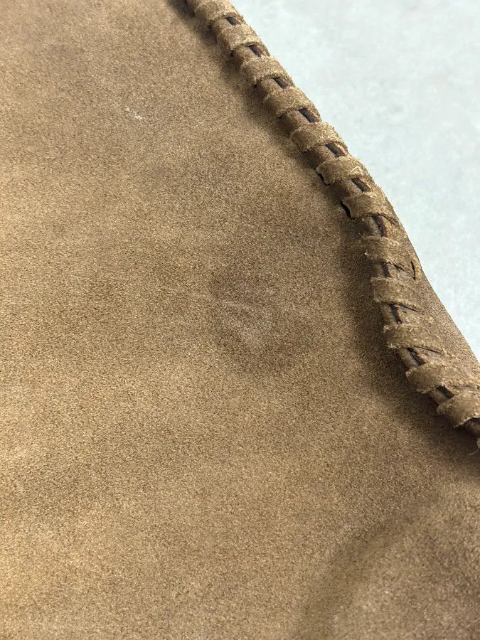 Gucci 2000s Gucci Brown Gradient Suede Leather Handle Bag Size ONE SIZE - 9 Thumbnail