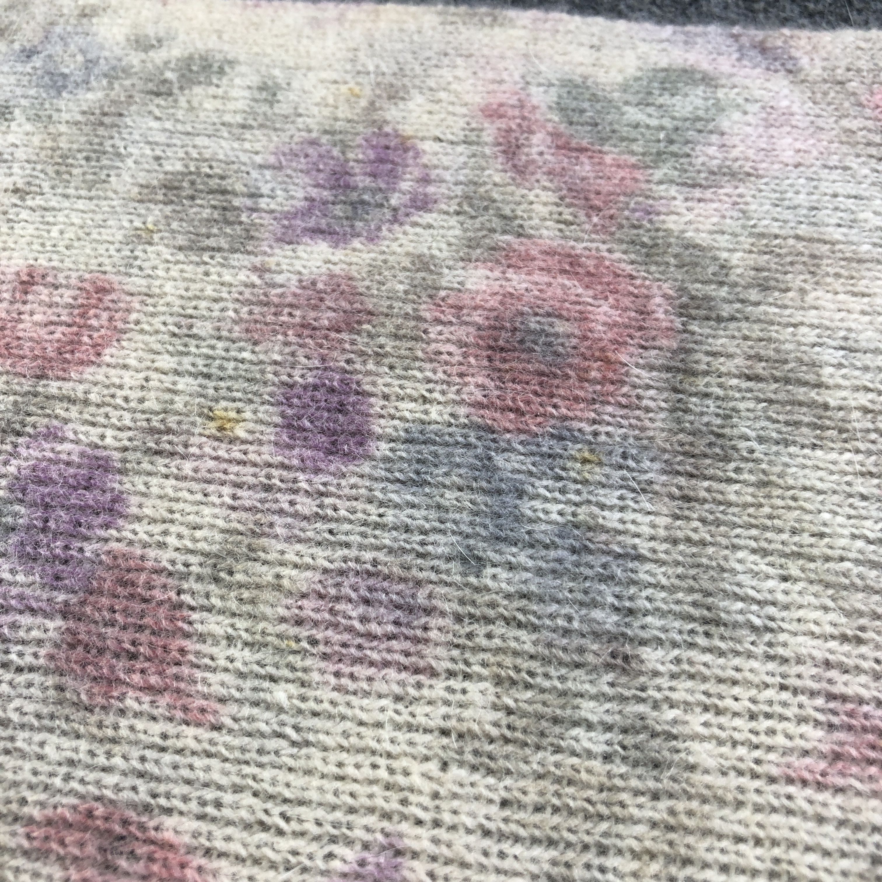 Vintage Daniela Veo Floral Wool/Angora Scarf Muffler V2778 Size ONE SIZE - 5 Thumbnail